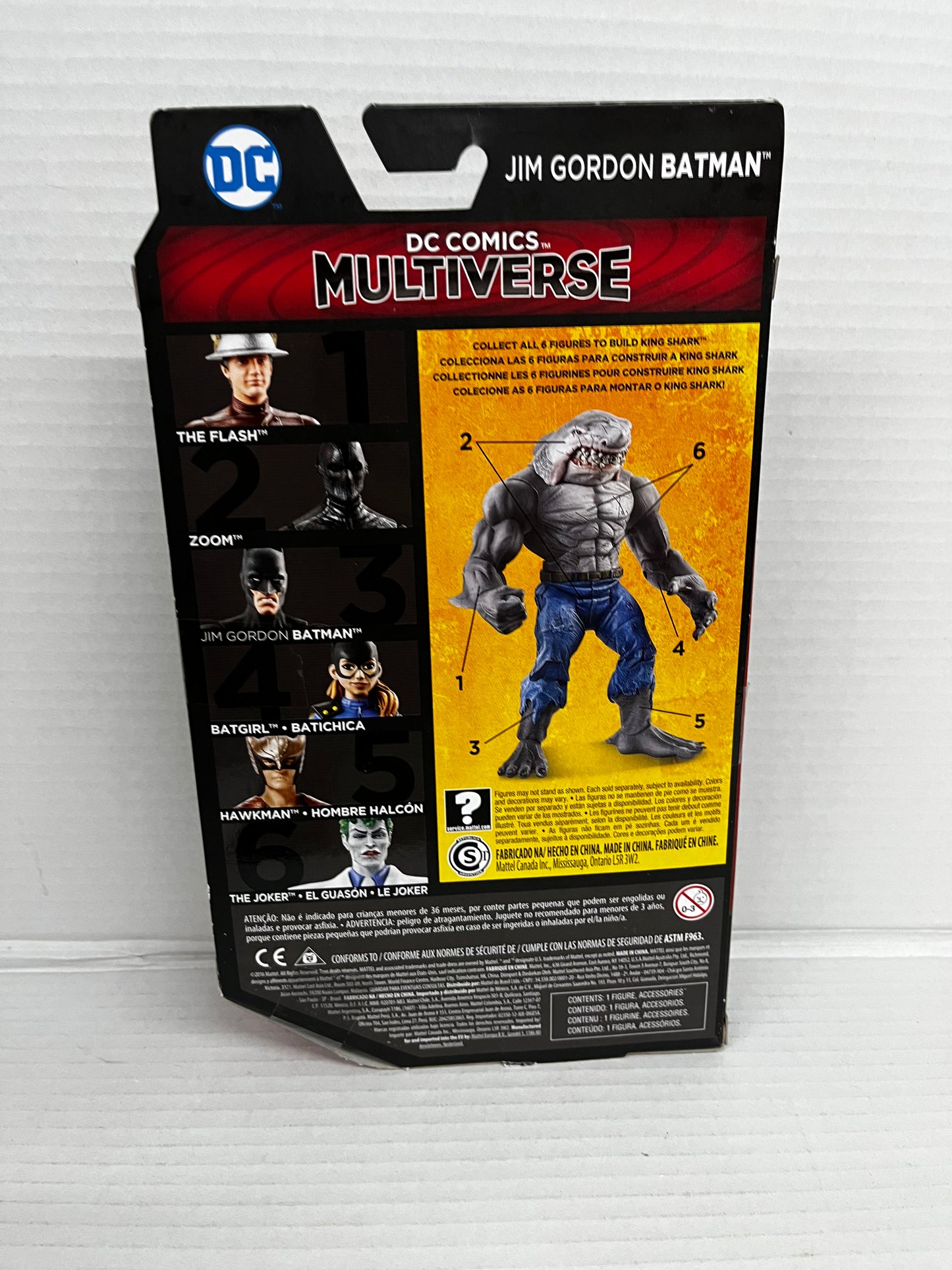 DC Comic Multiverses Batman Superheavy Jim Gordon Batman Action Figure KingShark
