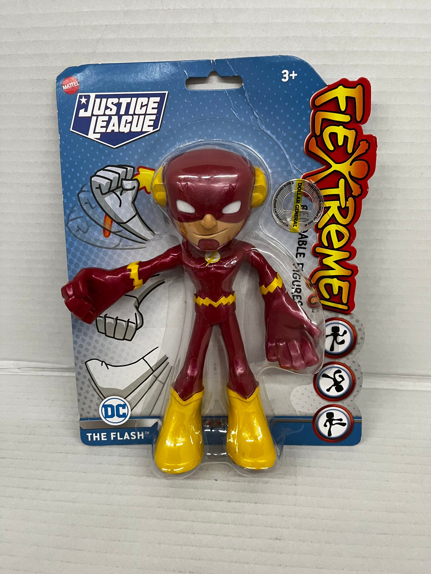 DC Justice League Flextreme FLASH Bendable 7” Action Figure RARE New In Package