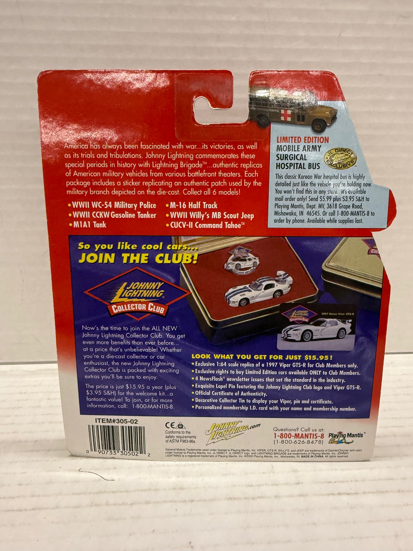 Johnny Lightning 1:64 US Military 1997 CUCV-II Chevy Command Tahoe Diecast 2001