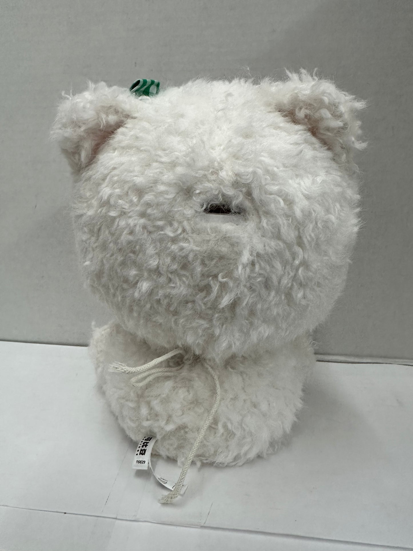 Nai Huhu Money Jar Plush Stuffed Cat Character Toy Small White Pink Green