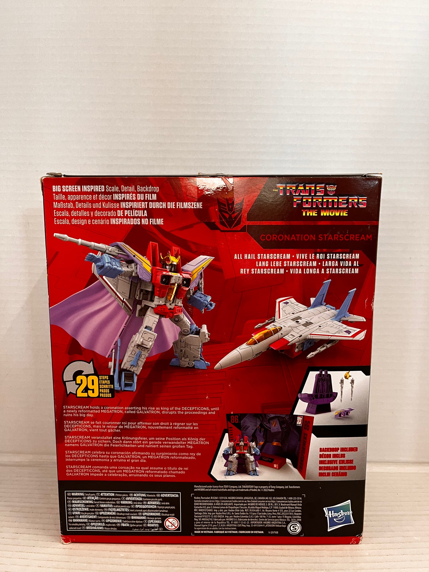 Hasbro 86-12 Transformers The Movie Studio Series Coronation Starscream