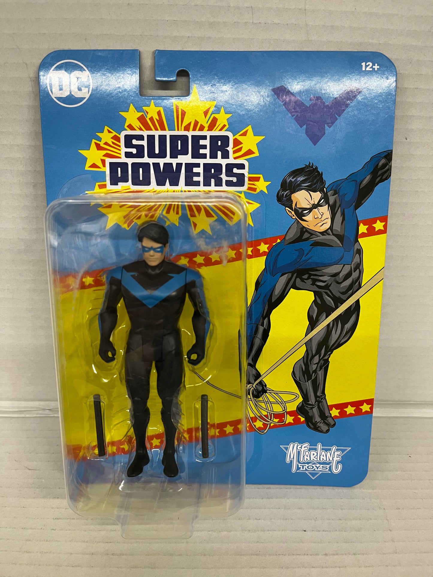 DC SUPER POWERS Nightwing- McFarlane Toys, 5", Black & Blue.