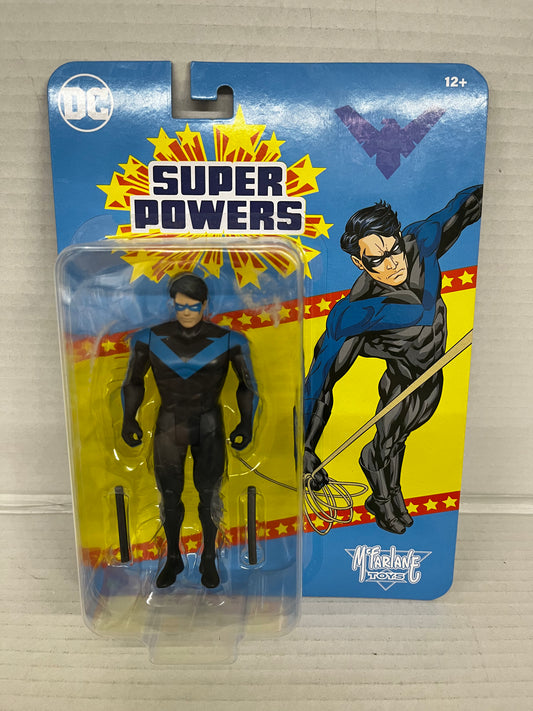 DC SUPER POWERS Nightwing- McFarlane Toys, 5", Black & Blue.