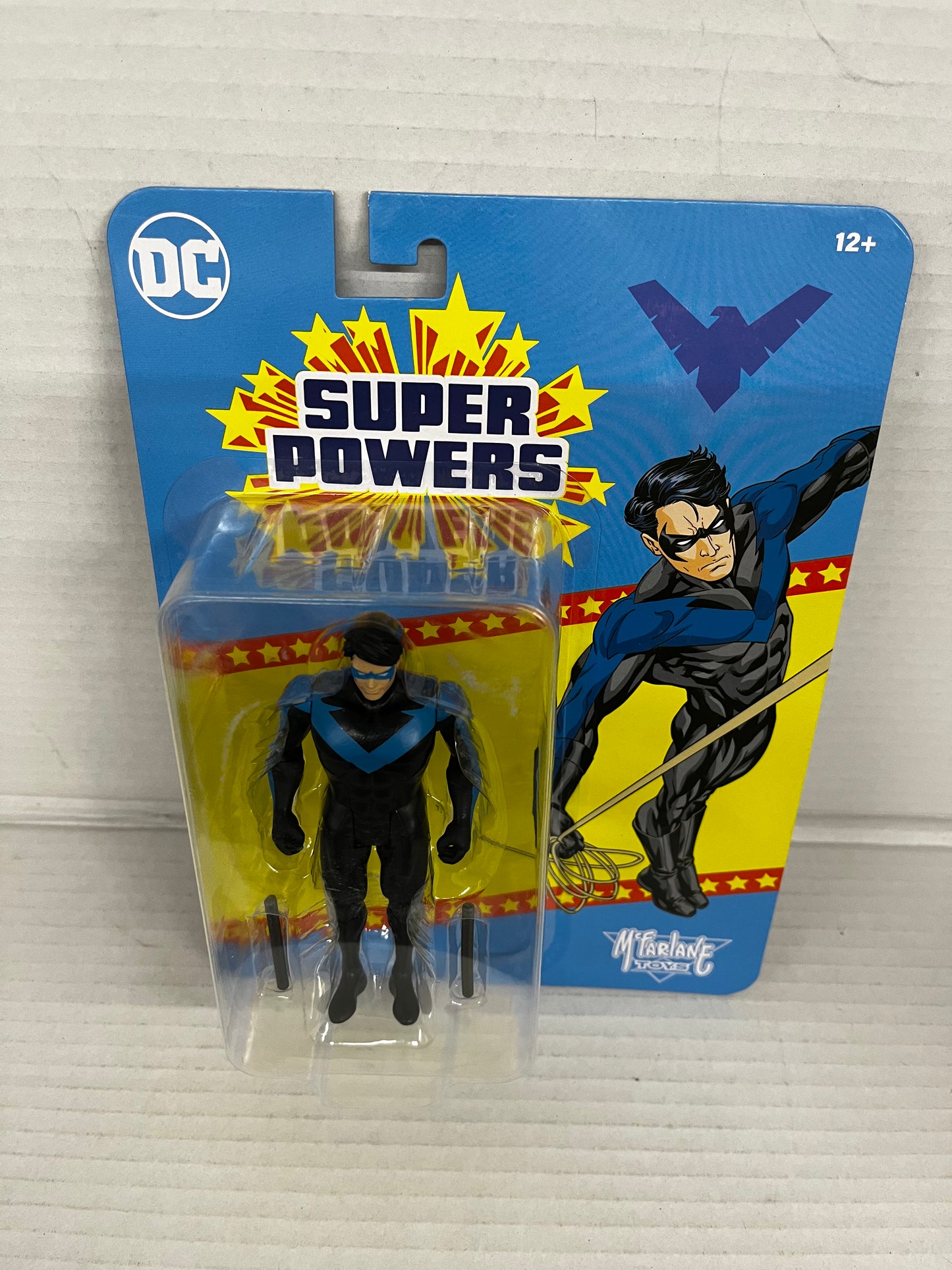 DC SUPER POWERS Nightwing- McFarlane Toys, 5", Black & Blue.