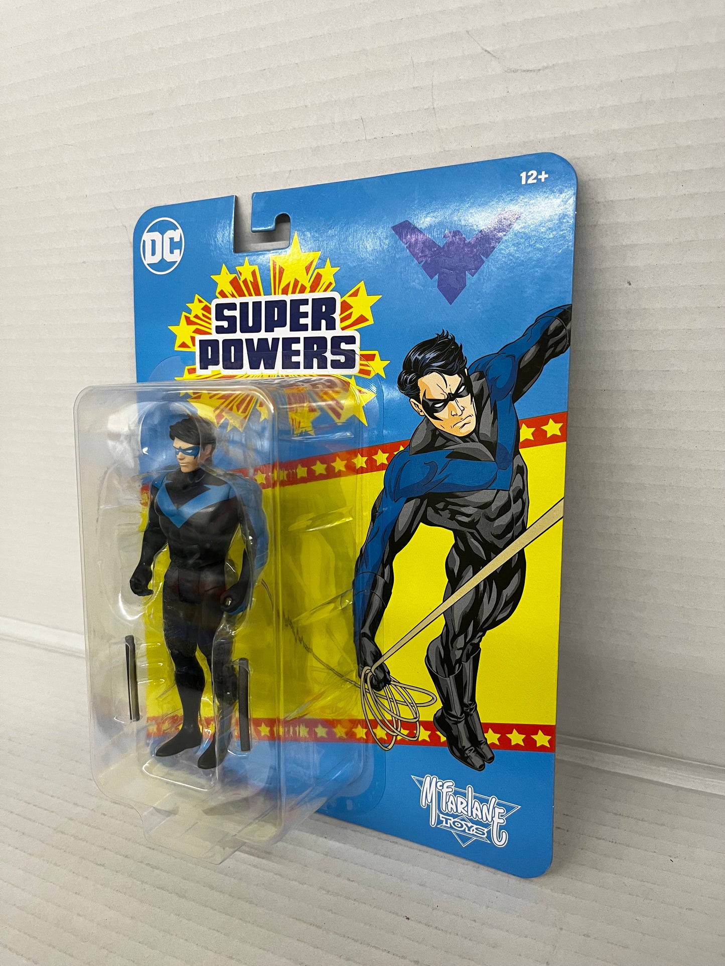 DC SUPER POWERS Nightwing- McFarlane Toys, 5", Black & Blue.