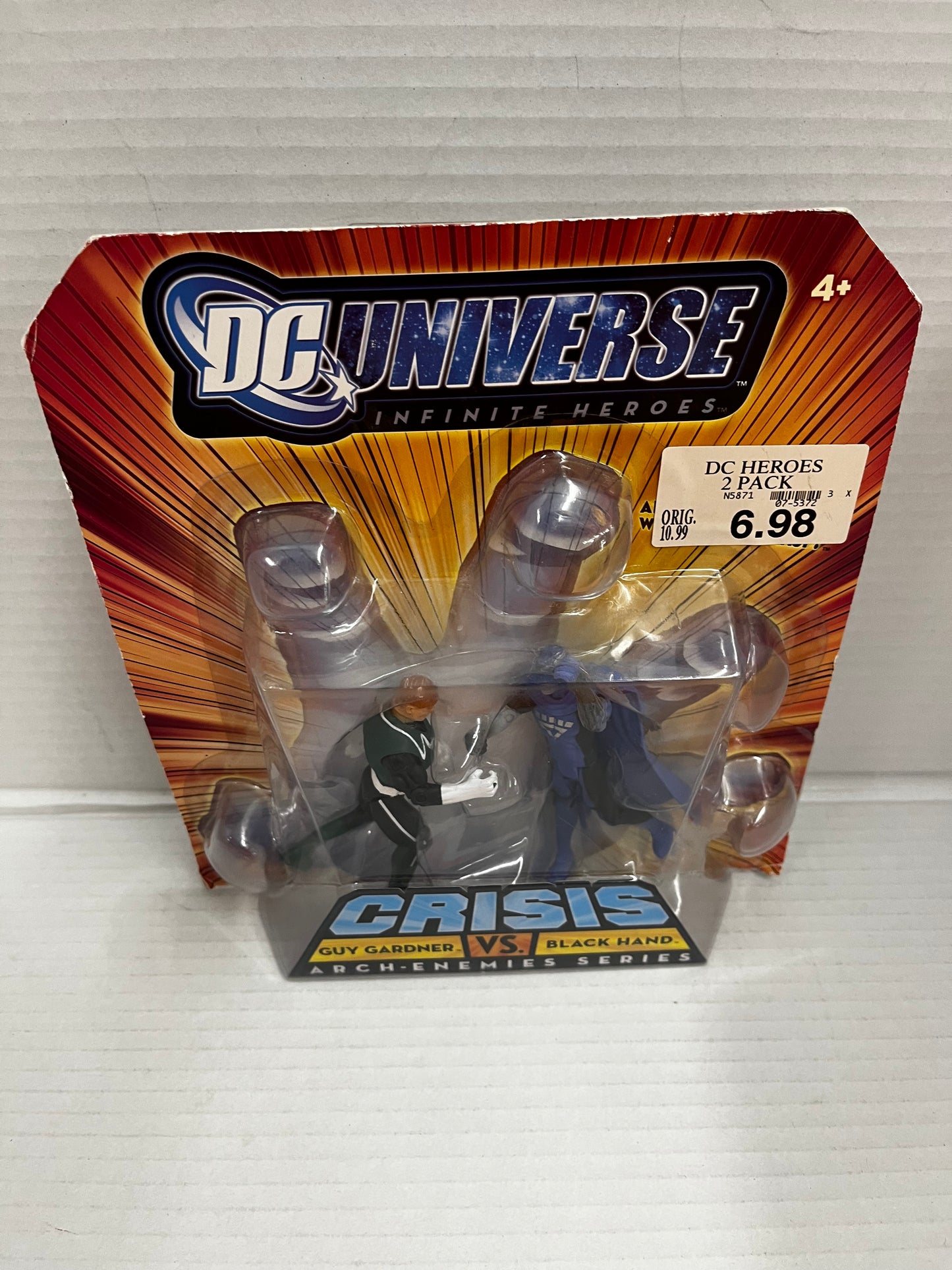 2008 DC Universe Crisis GUY GARDNER VS BLACK HAND Figure - NIB