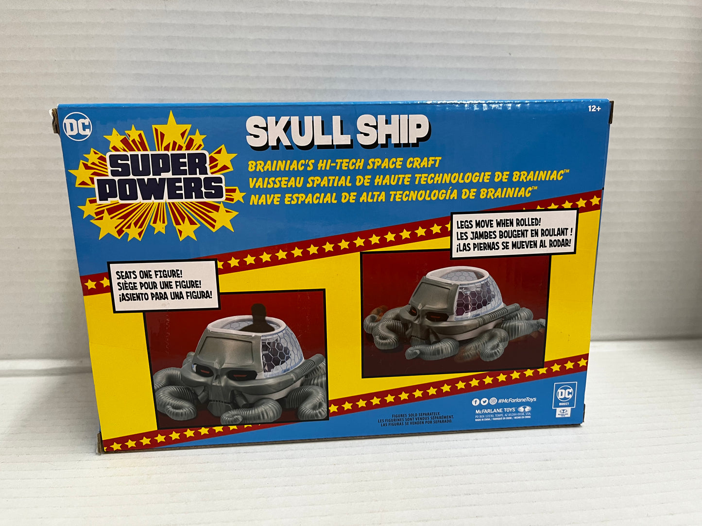 McFarlane Toys - DC Super Powers Skull Ship, Brainiac's Hi-Tech Space Craft