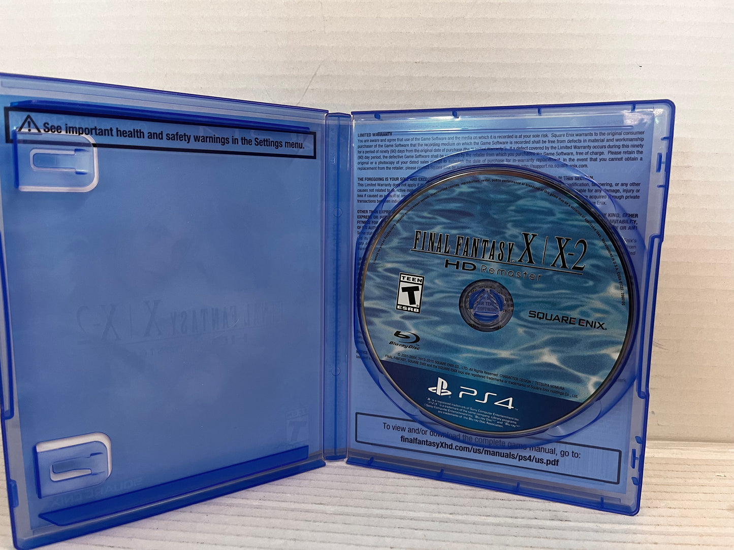 Final Fantasy X/X-2 HD Remaster (Sony PlayStation 4, 2015) PS4 No Manual