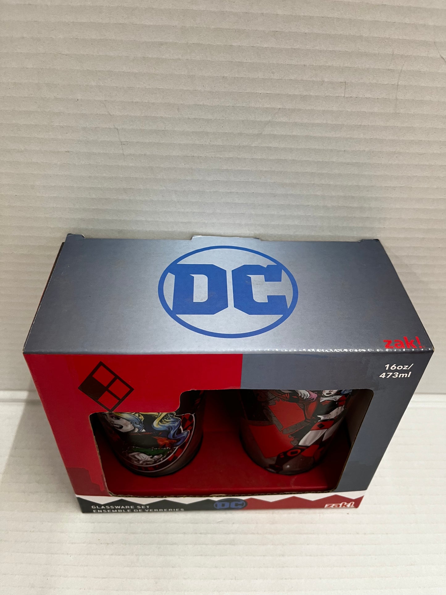 New in Box DC Comics 2 Puddin 16 oz. Glassware