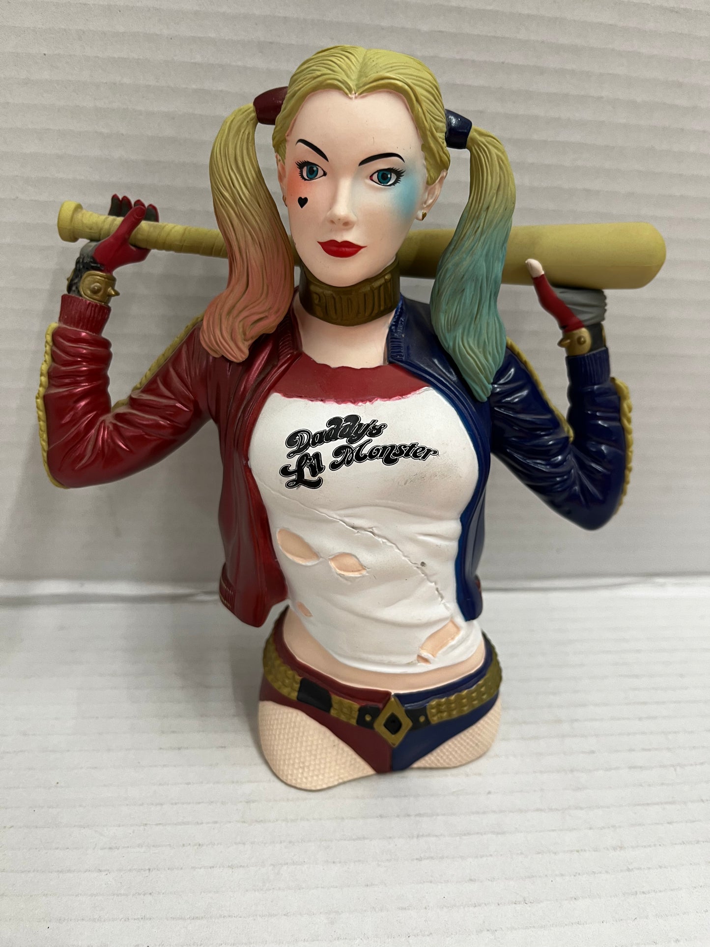 DC Comics Harley Quinn PVC Bust Coin Bank Suicide Squad Piggy Bank