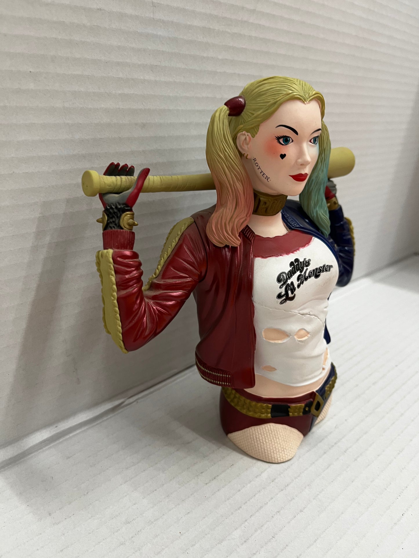 DC Comics Harley Quinn PVC Bust Coin Bank Suicide Squad Piggy Bank