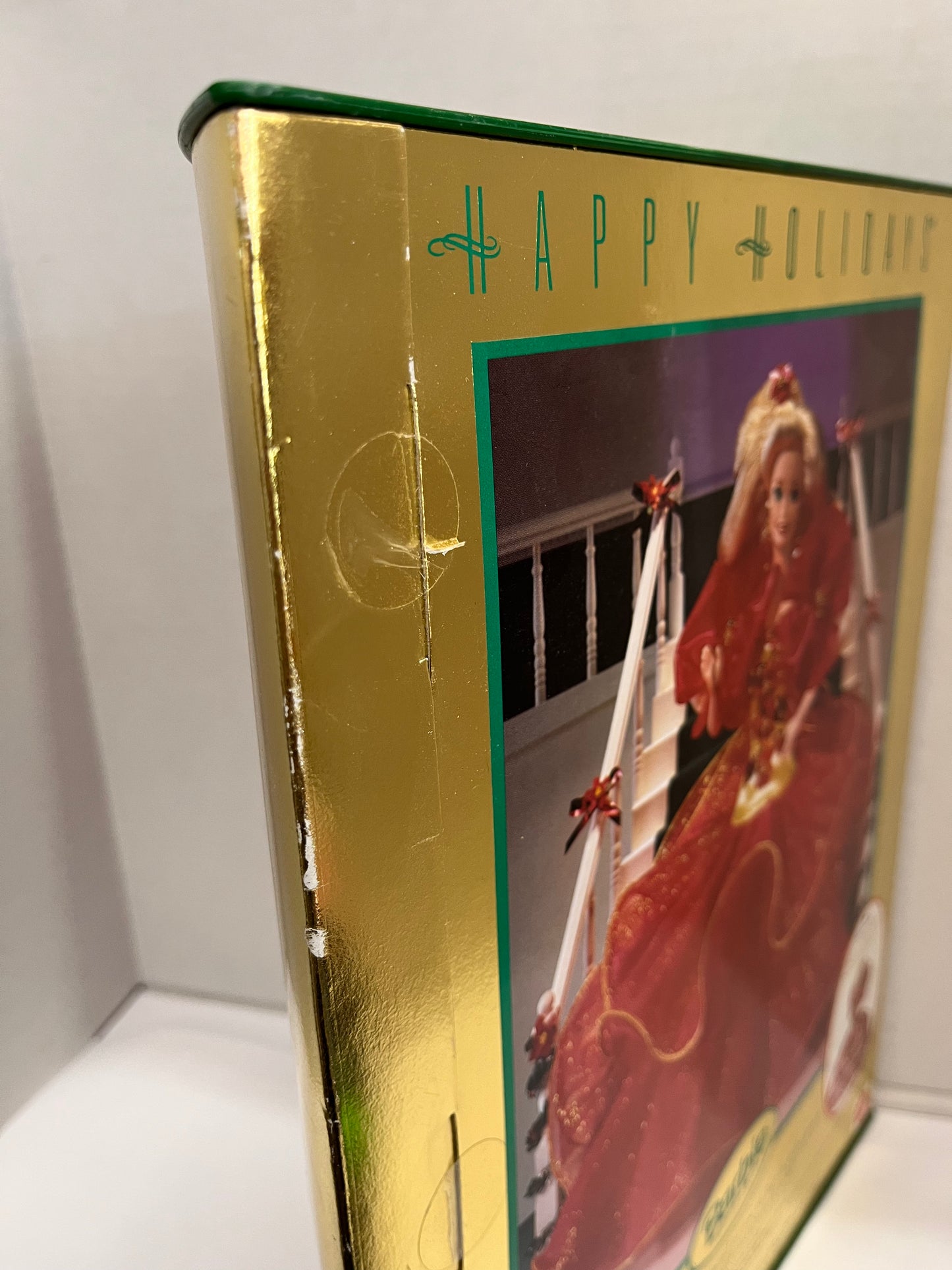Vintage 1993 Mattel Barbie Doll Happy Holidays Special Edition Red Dress