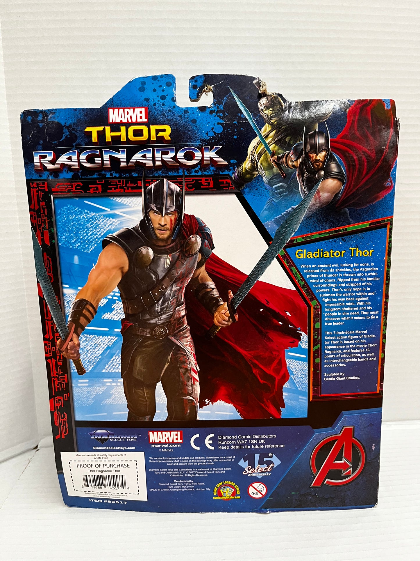 Marvel Select Gladiator Thor Diamond Chris Hemsworth Thor Ragnarok Movie