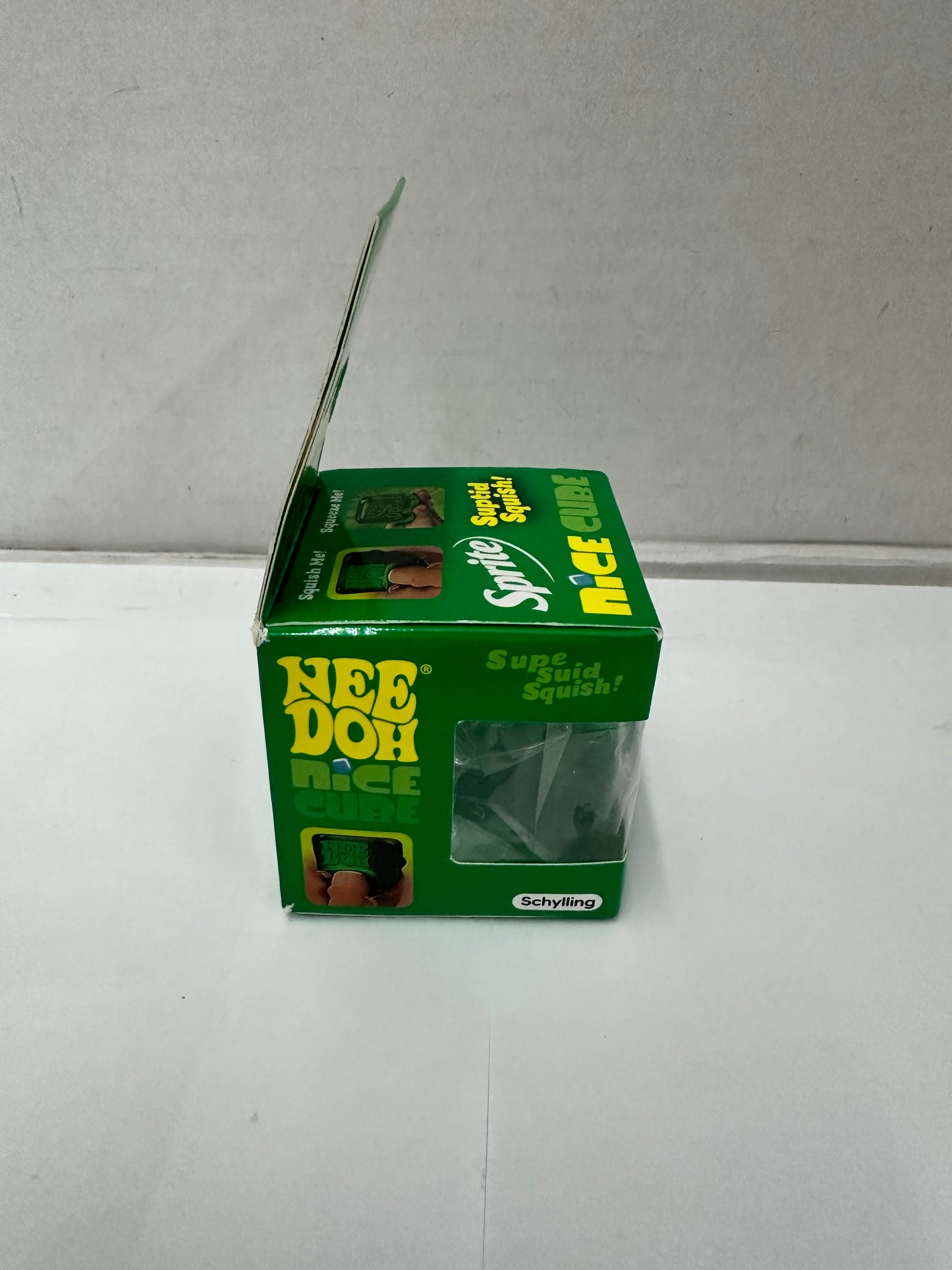Nee Doh Nice Cube Squeeze Ball, Green Squishable Squishy Toy