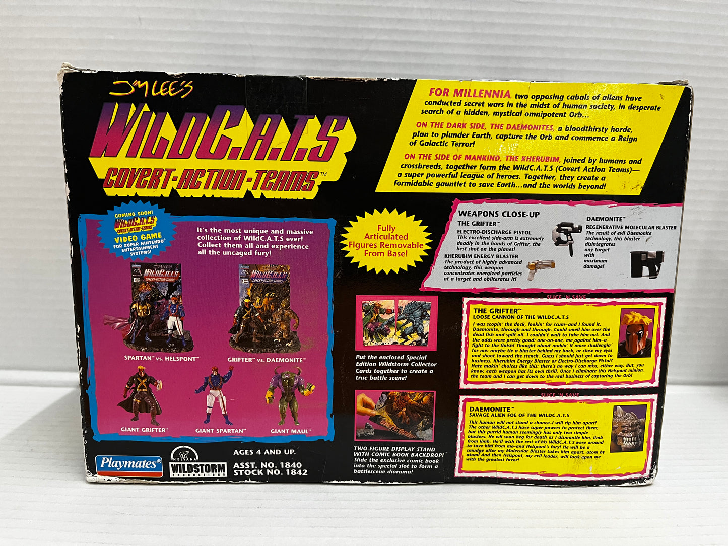 Playmates WildCATS Limited Edition Grifter vs Daemonite Action Figure Set (1995)