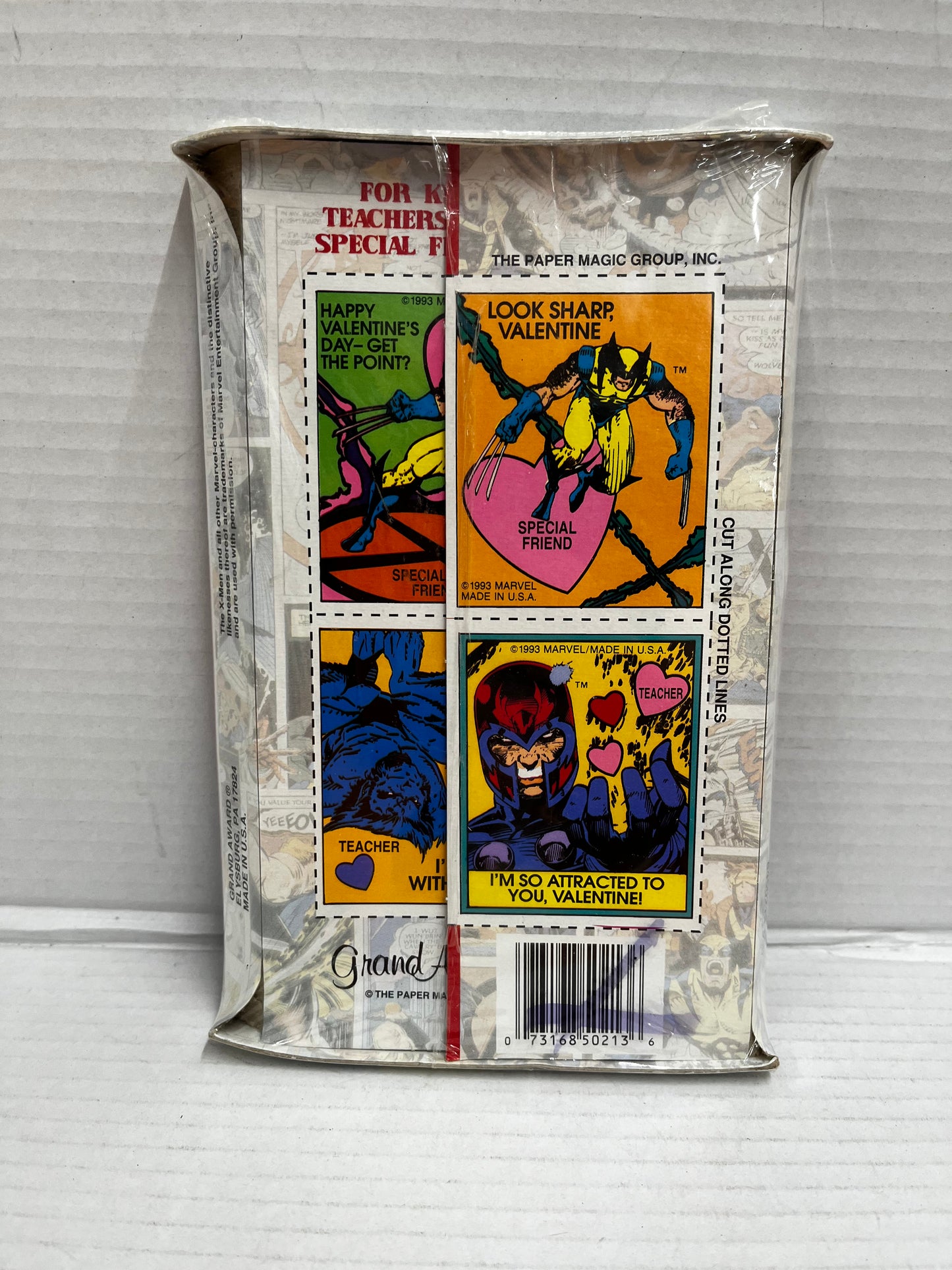 SEALED VINTAGE 1994 X-MEN MARVEL COMIC VALENTINES DAY CARDS ~ BOX OF 34