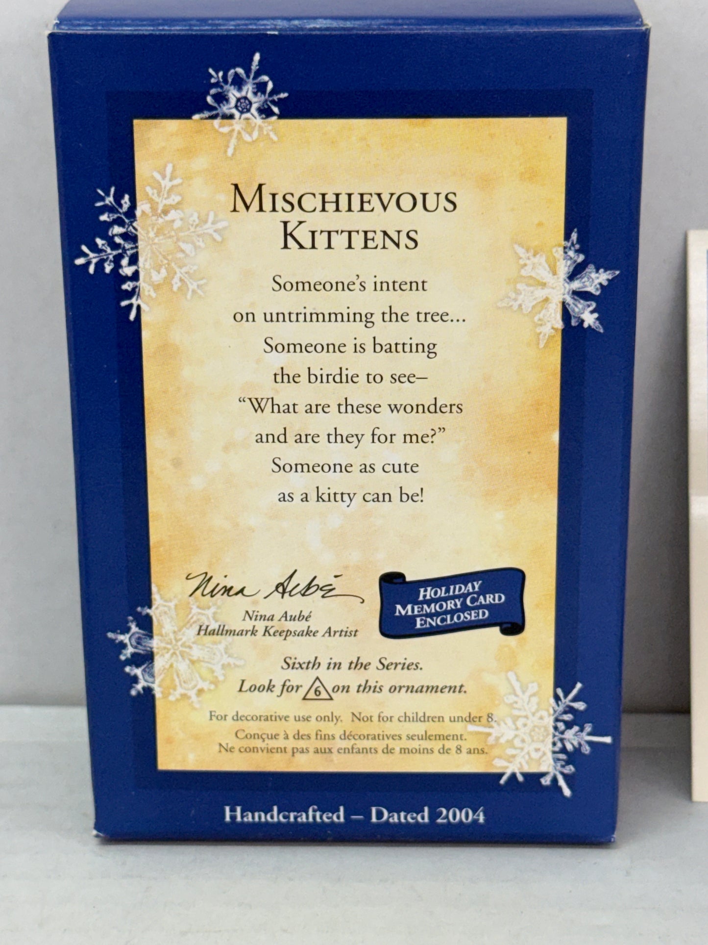 2004 Hallmark MISCHIEVOUS KITTENS Keepsake 6th In Series New