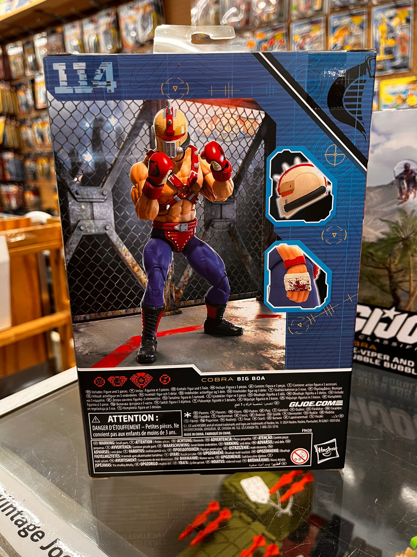 GI Joe Classified Series #114 Big Boa Hasbro 6” Action Figure New Sealed Cobra