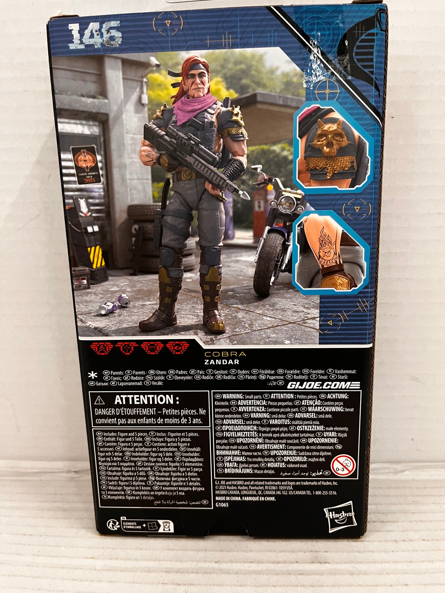 G.I. Joe Classified Dreadnok Zandar 6" Action Figure #146 New Sealed