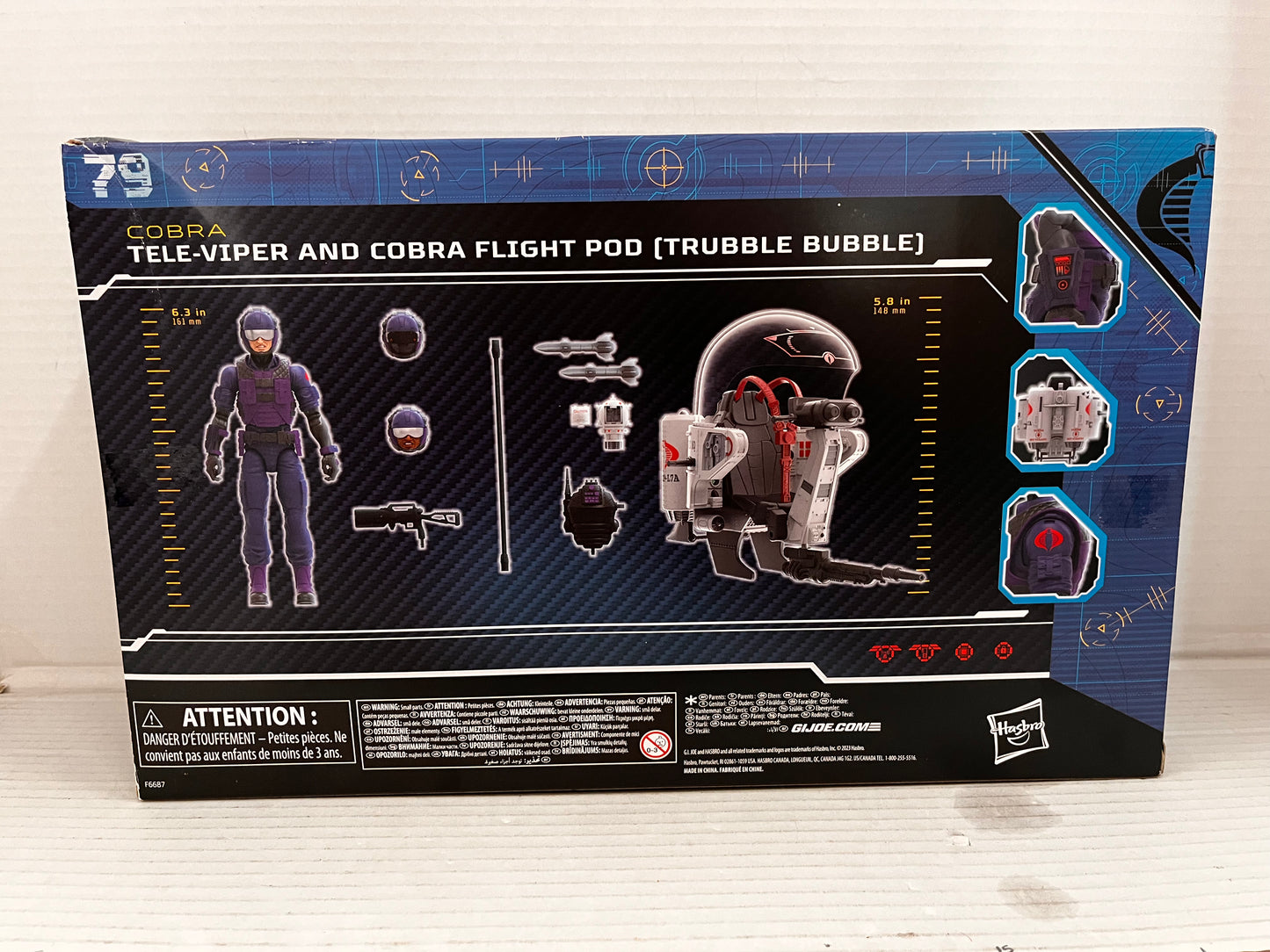 G.I. Joe Classified Series #79 Tele-Viper & Cobra Flight Pod Action