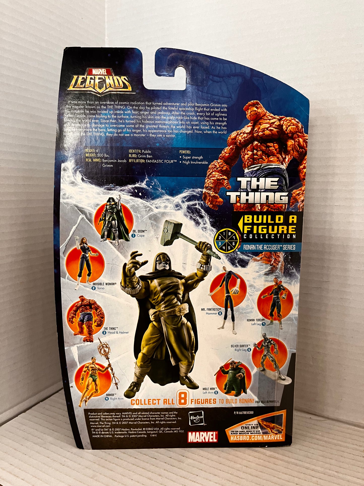 Marvel Legends Ronan The Accuser Series Fantastic Four The Thing 2007