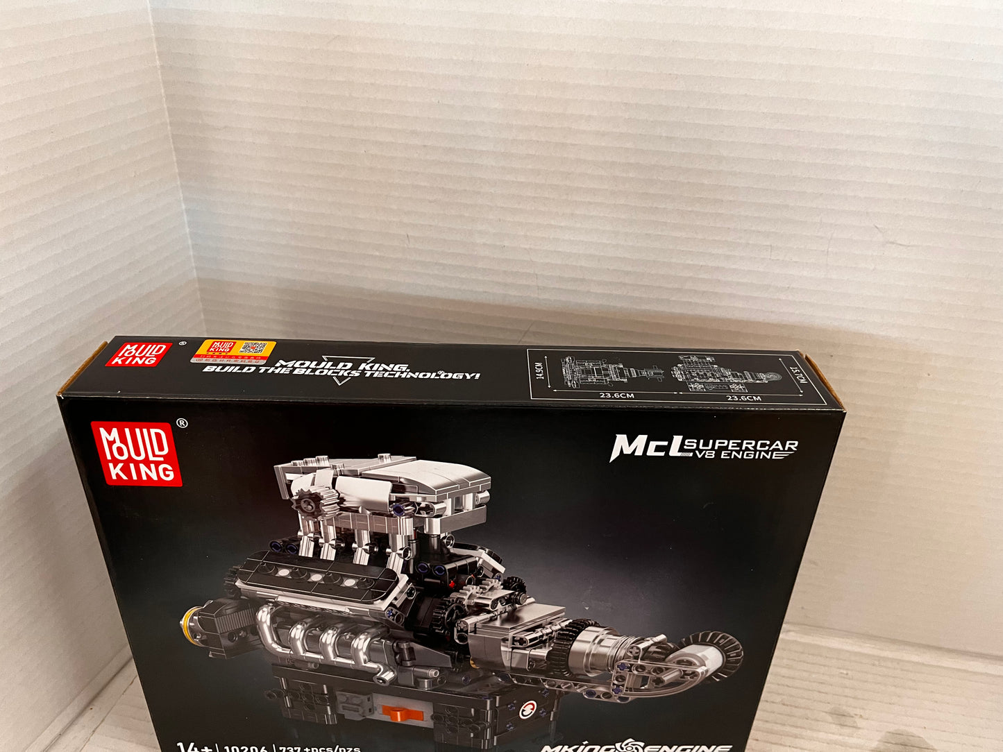 Mould King 10206 V8 Engine Motor Building Block Kid Adult Toy