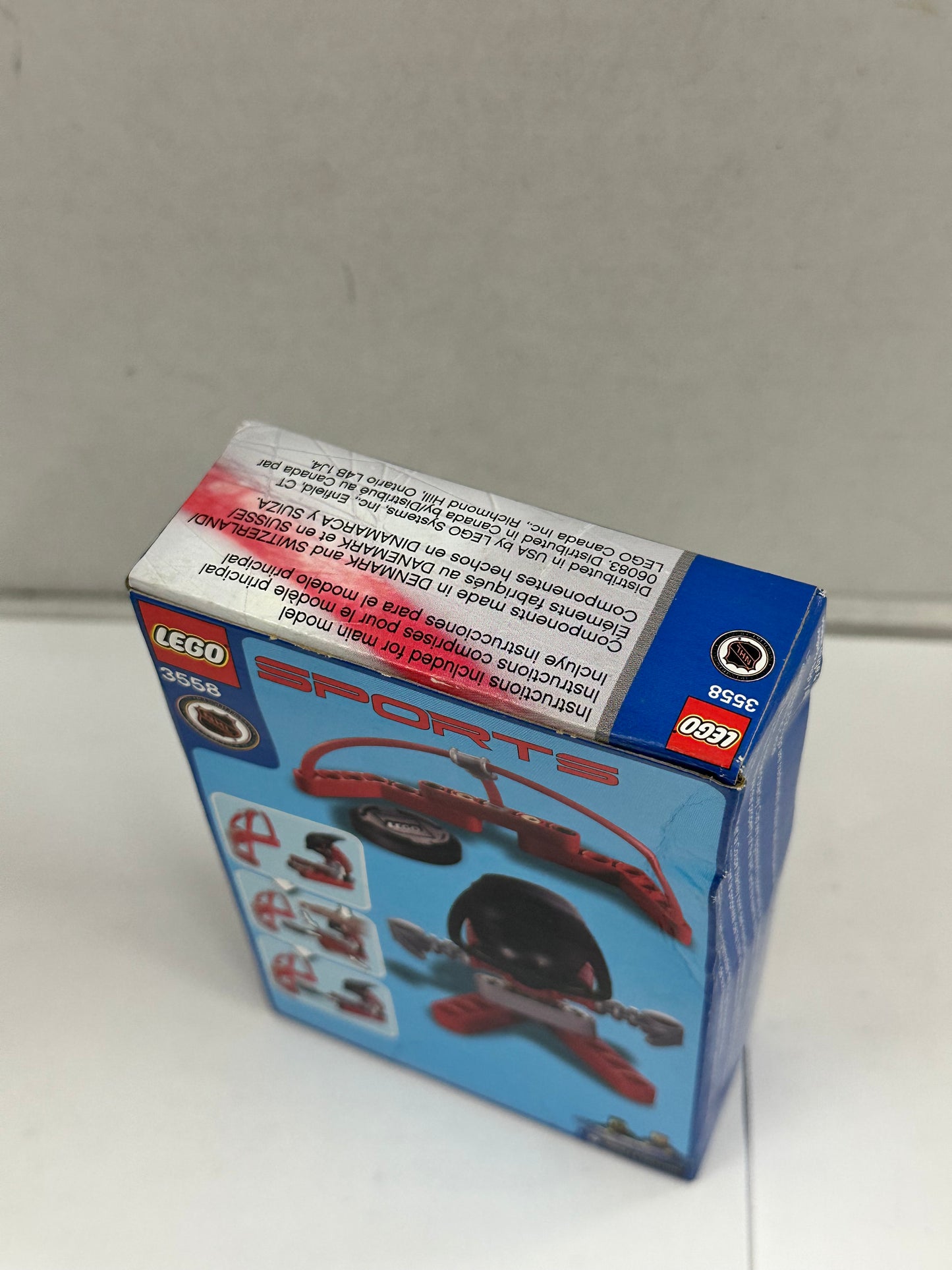 LEGO Sports NHL 3558 Red Player & Goal NEW! RARE! Hockey Slammer Puck