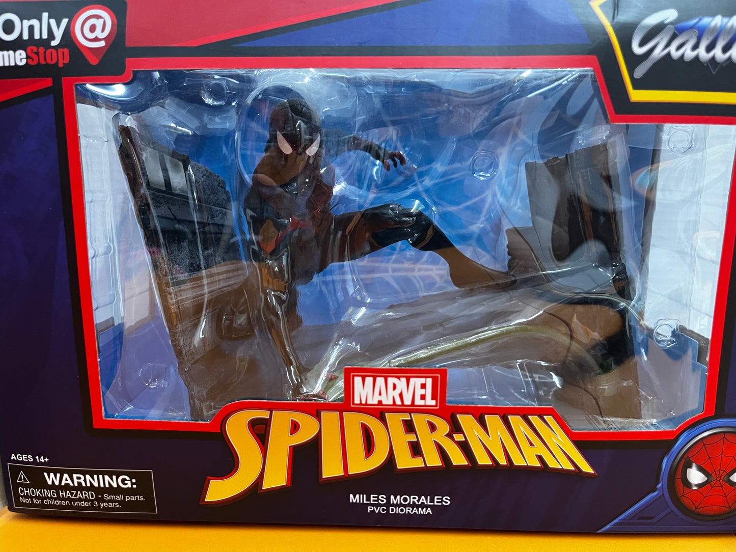 NEW Marvel Gallery Statue Miles Morales Spider Man Gamestop Exclusive Diamond