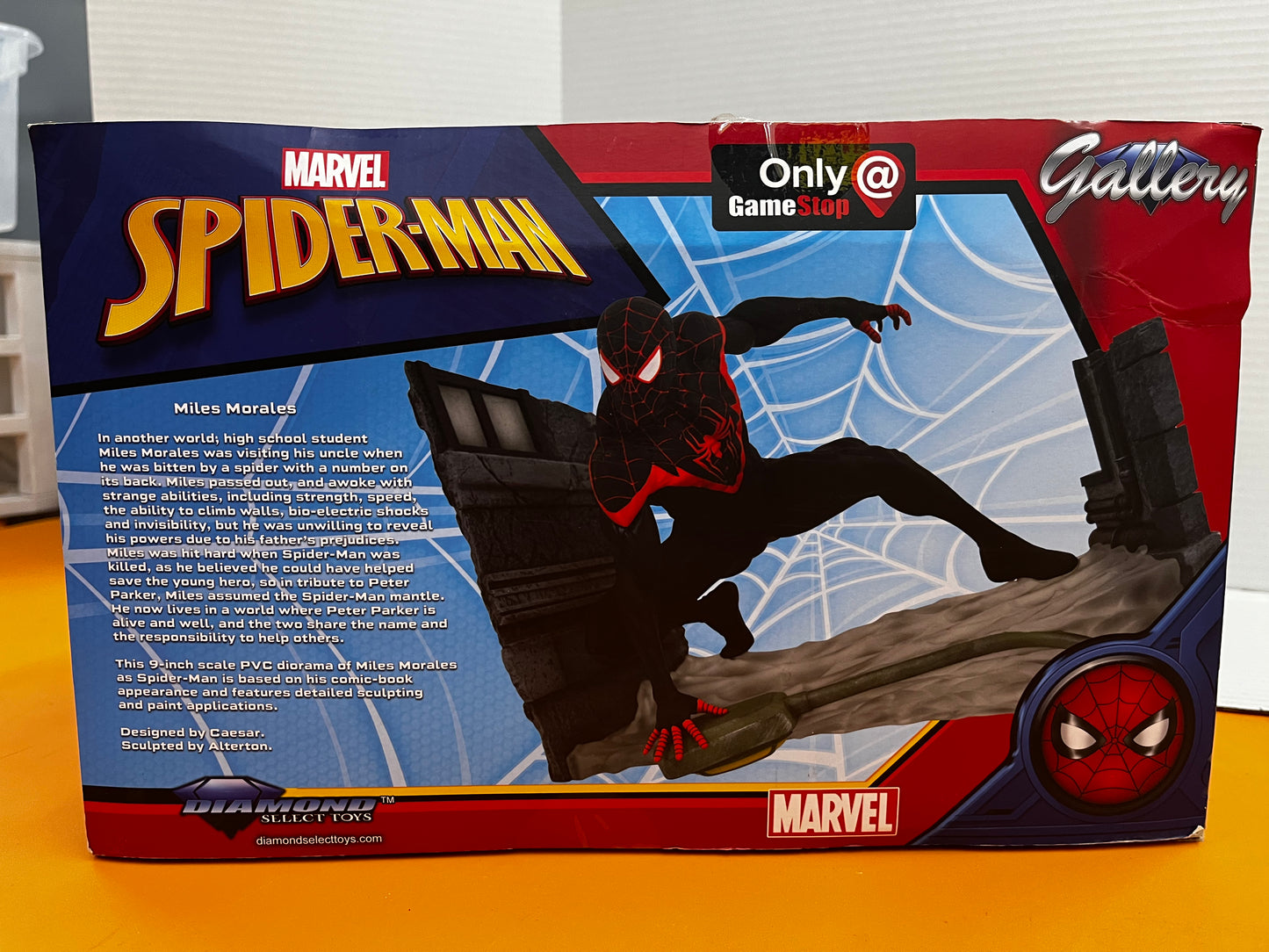 NEW Marvel Gallery Statue Miles Morales Spider Man Gamestop Exclusive Diamond