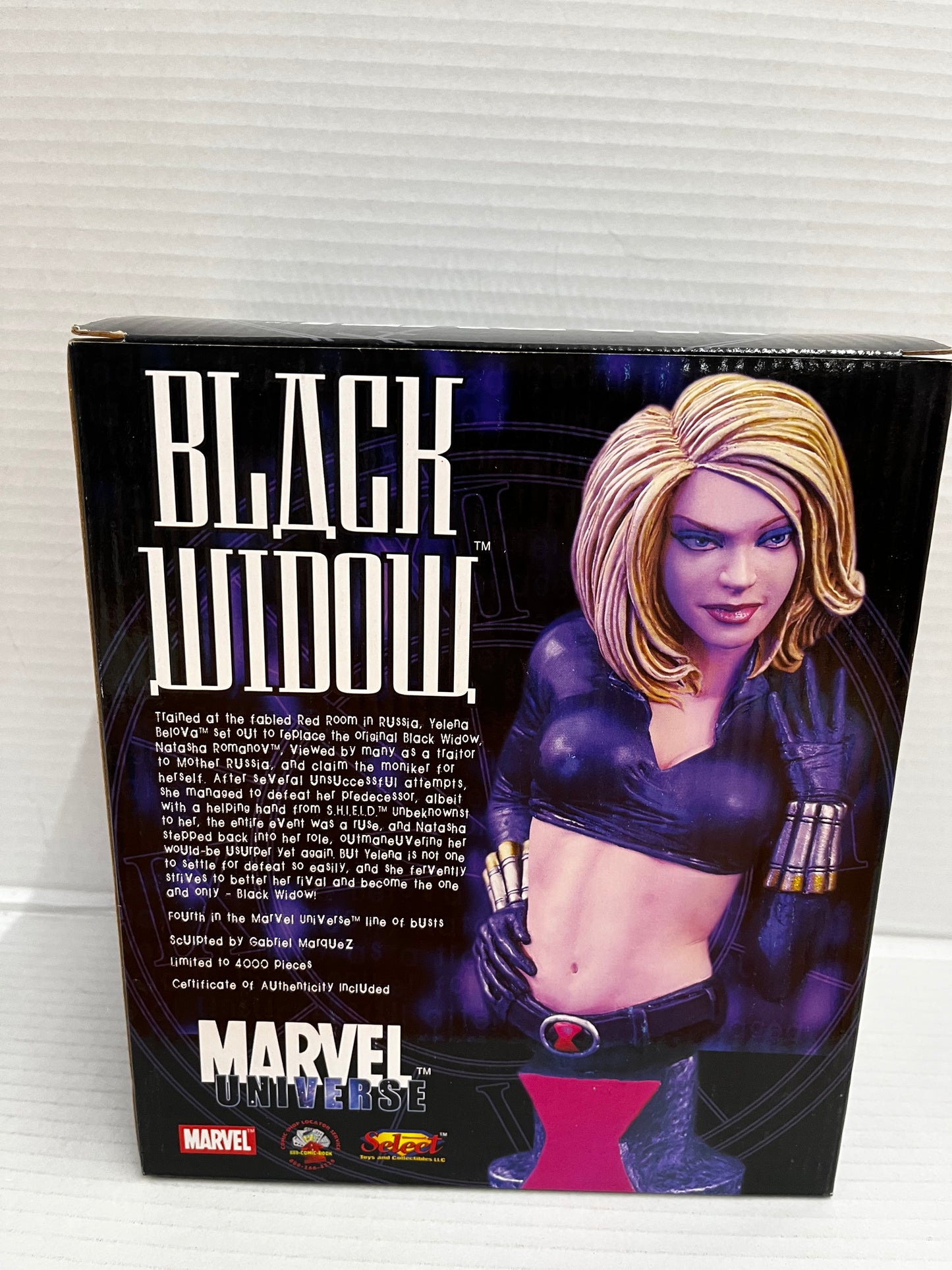 Marvel Universe BLACK WIDOW 6" Resin Statue Bust RARE Gabriel Marquez