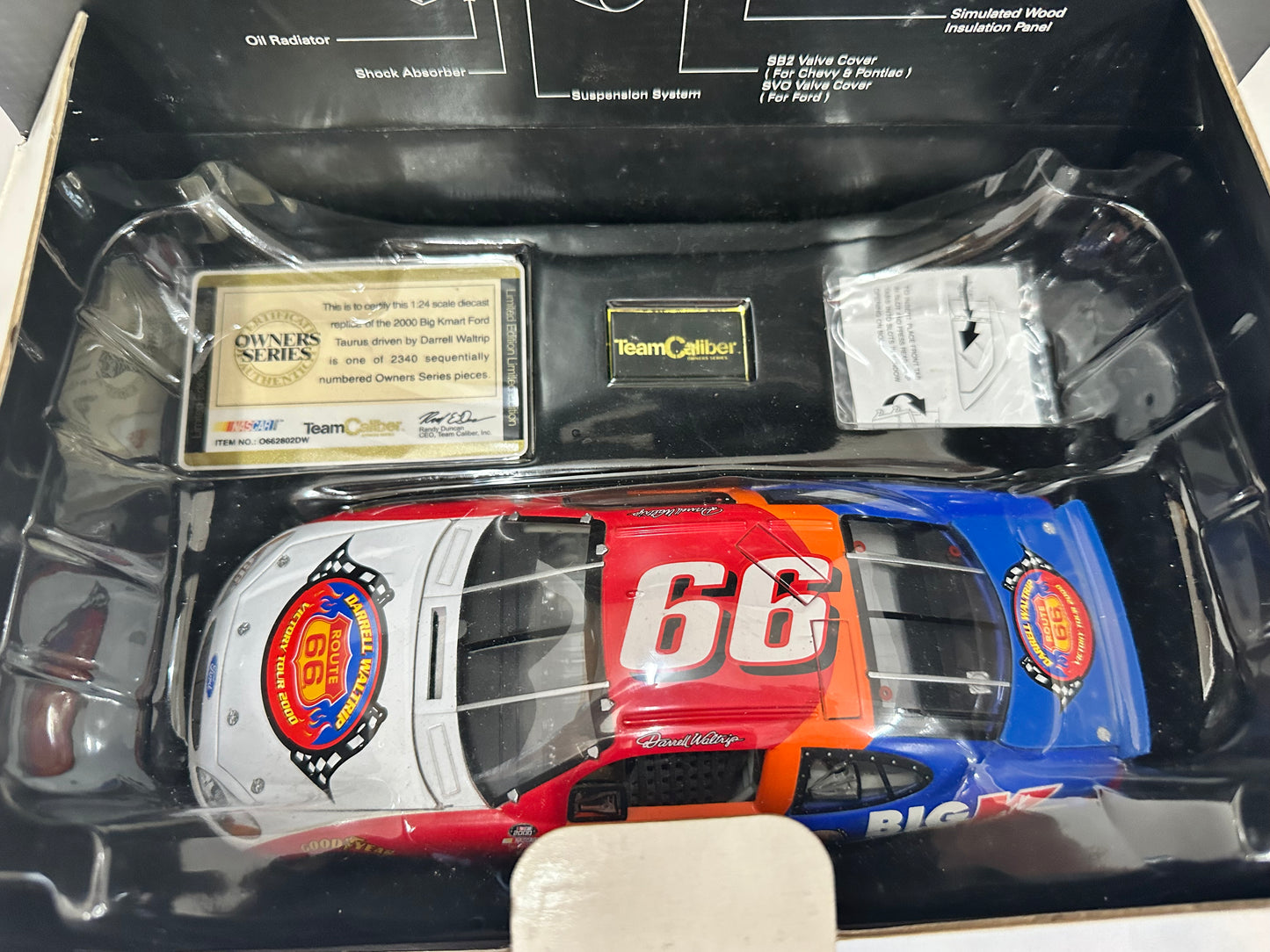 2000 Darrell Waltrip Big K Route 66 Victory Tour 1/24 Team Caliber Diecast