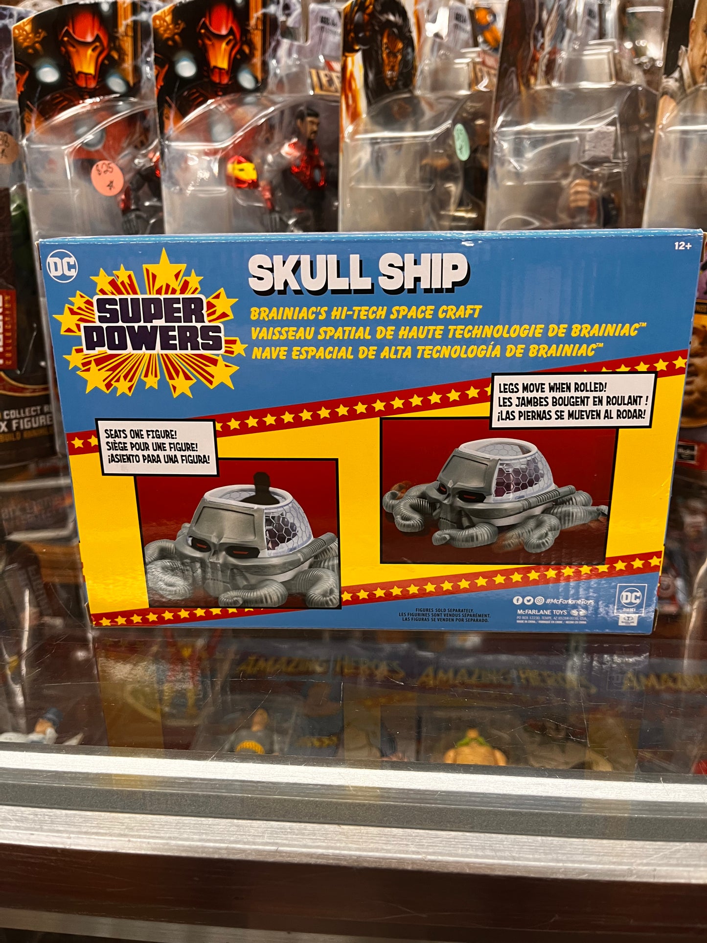 McFarlane Toys - DC Super Powers Skull Ship, Brainiac's Hi-Tech Space Craft
