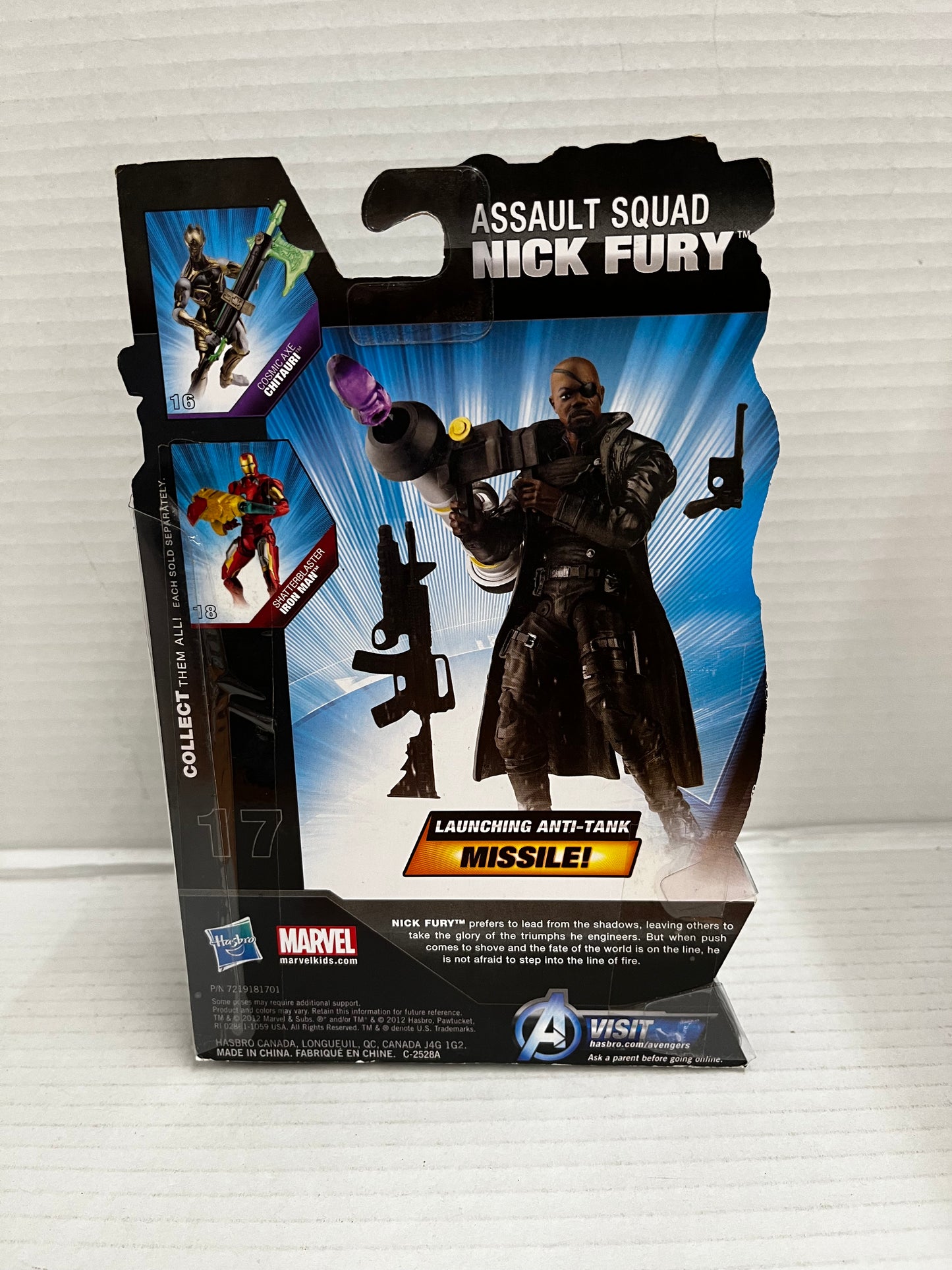 MARVEL AVENGERS MOVIE SERIES 3.75" FIGURE ASSAULT SQUAD NICK FURY BRAND NEW