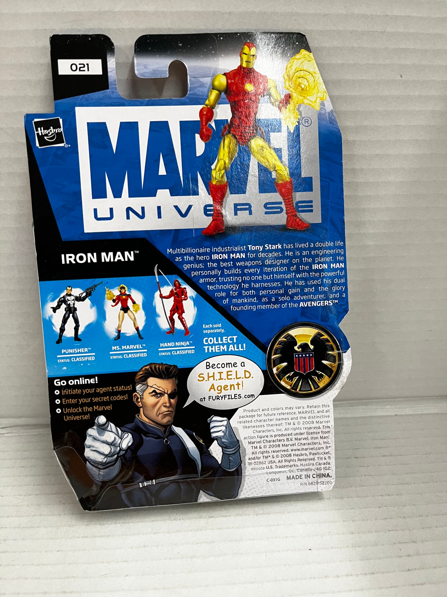 Marvel Universe Iron Man Classic (2008) Hasbro 3.75 Inch Action Figure 021