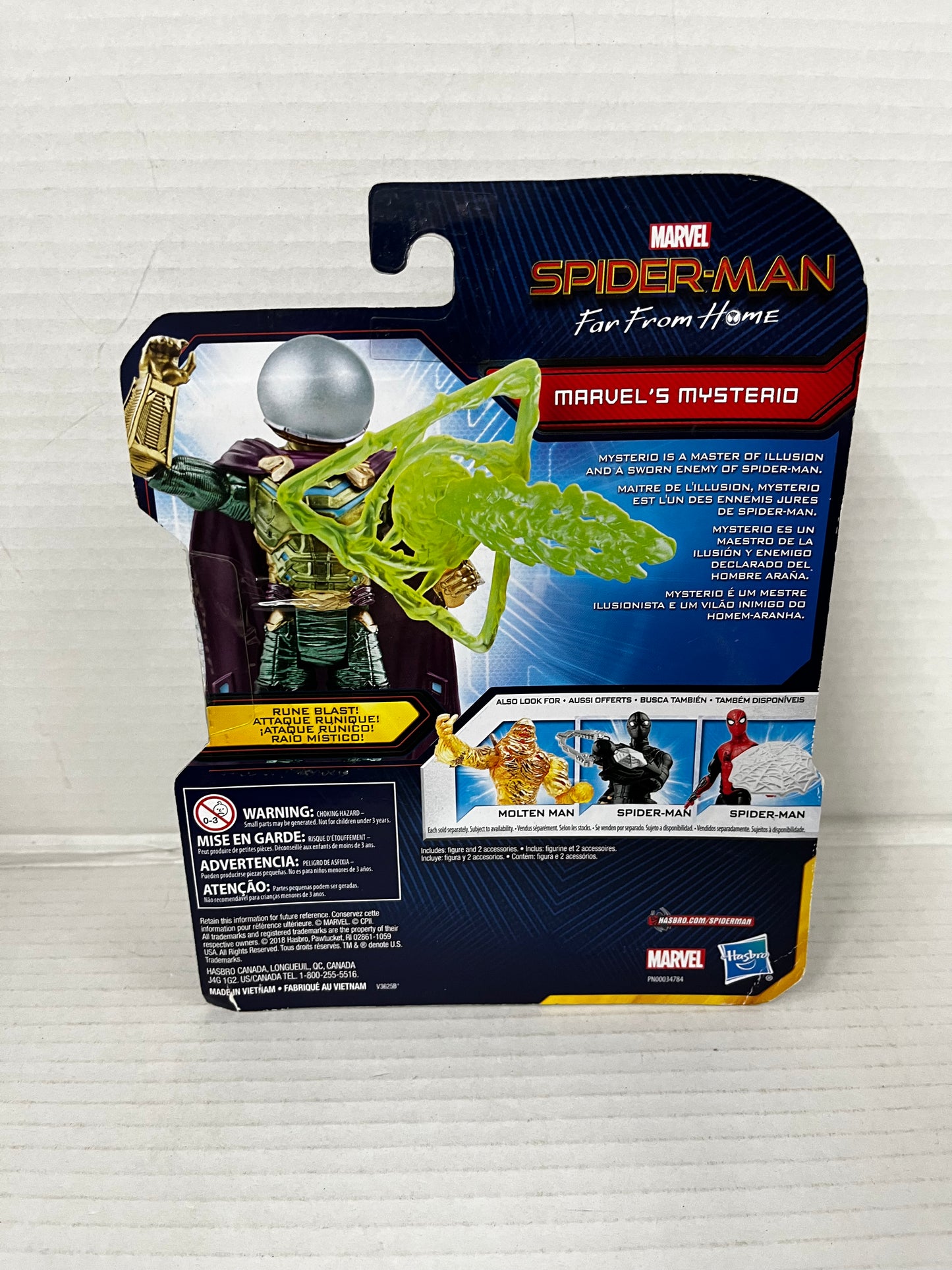 Hasbro Spider-Man: Far From Home - Marvel’s Mysterio 5’ 1/4”Action Figure Loose