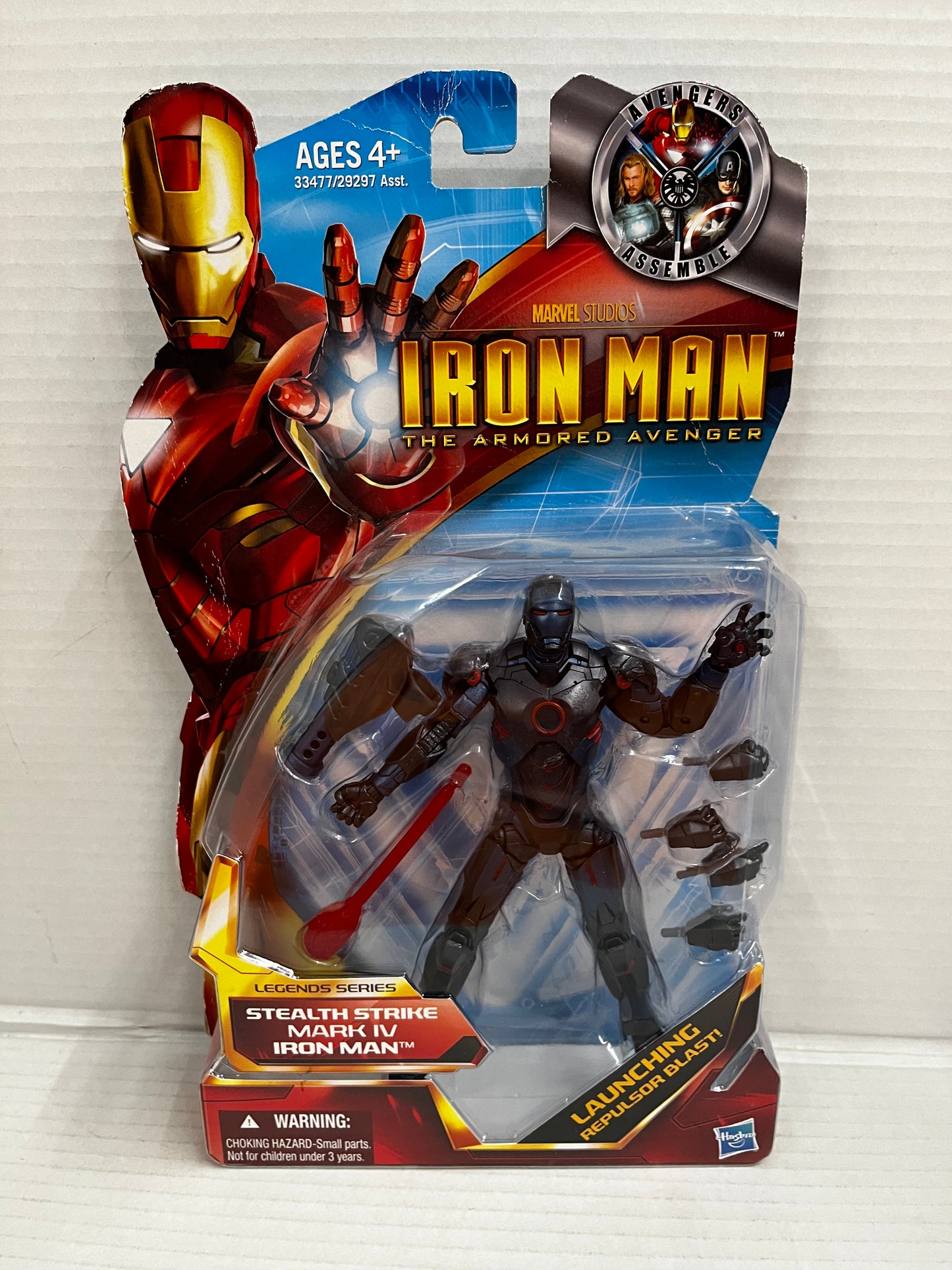 MARVEL LEGENDS SERIES STEALTH STRIKE IRON MAN MARK IV THE ARMORED AVENGER