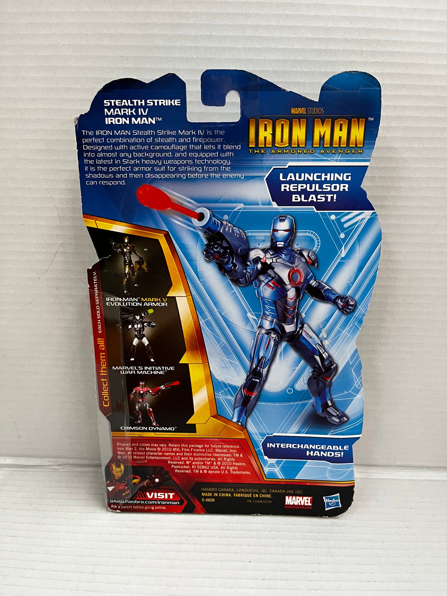 MARVEL LEGENDS SERIES STEALTH STRIKE IRON MAN MARK IV THE ARMORED AVENGER