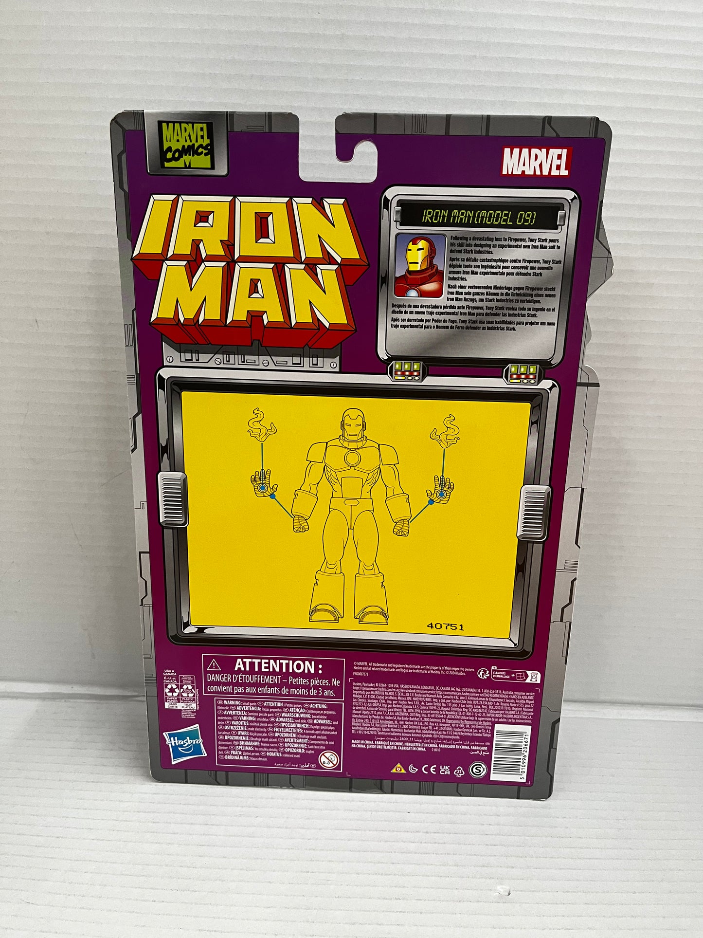 Marvel Legends RETRO IRON MAN MODEL 09 Avengers NEW 2024
