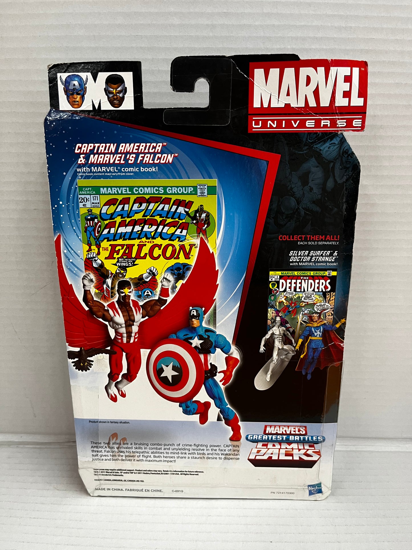 Marvel Universe CAPTAIN AMERICA & FALCON Greatest Battles Comic Packs - 2011 NEW