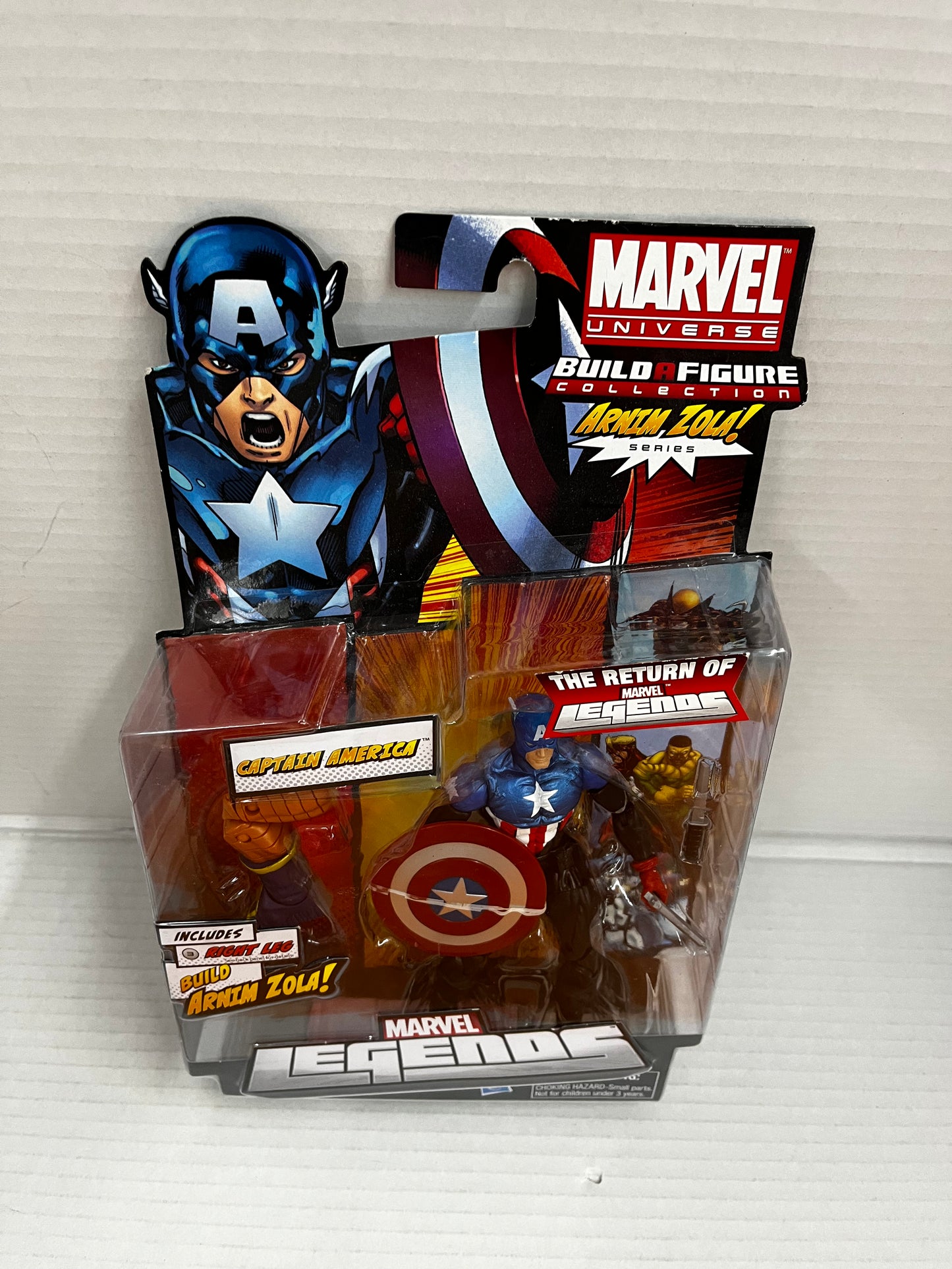 Marvel Legends Bucky Captain America Avenger Arnim Zola BAF Figure 2011 SEALED