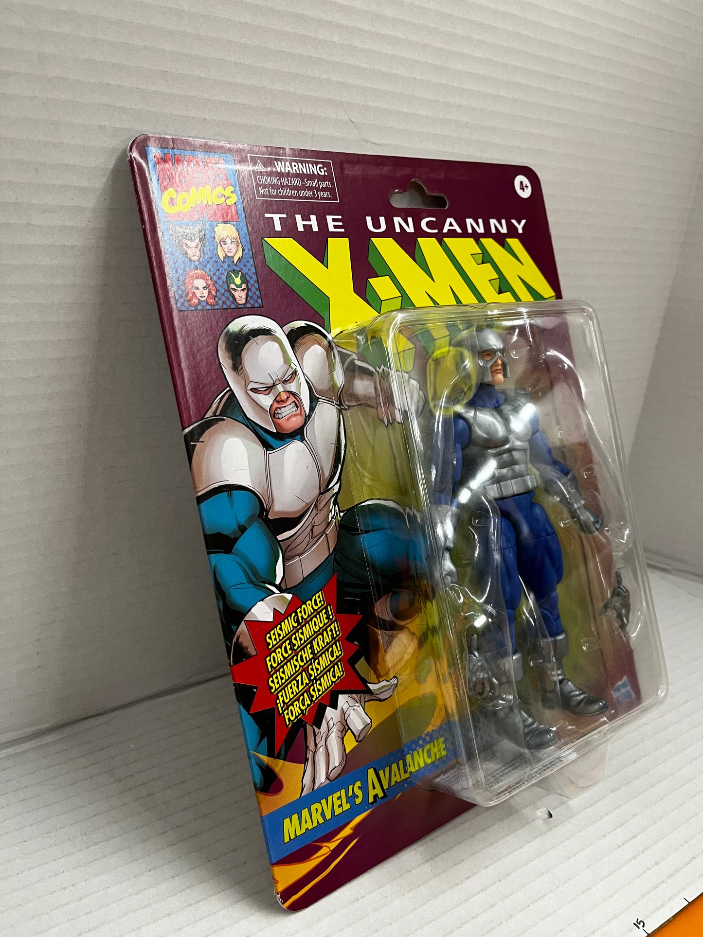 X-Men Marvel Legends Retro Avalanche 6" Action Figure Hasbro 2022