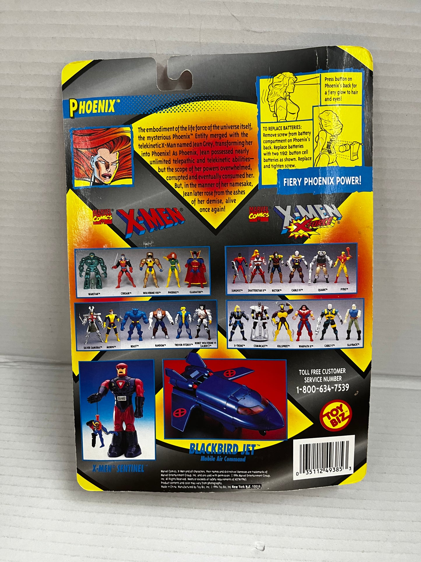 Toybiz Marvel 1994 X-Men Phoenix 5" Figure New Sealed