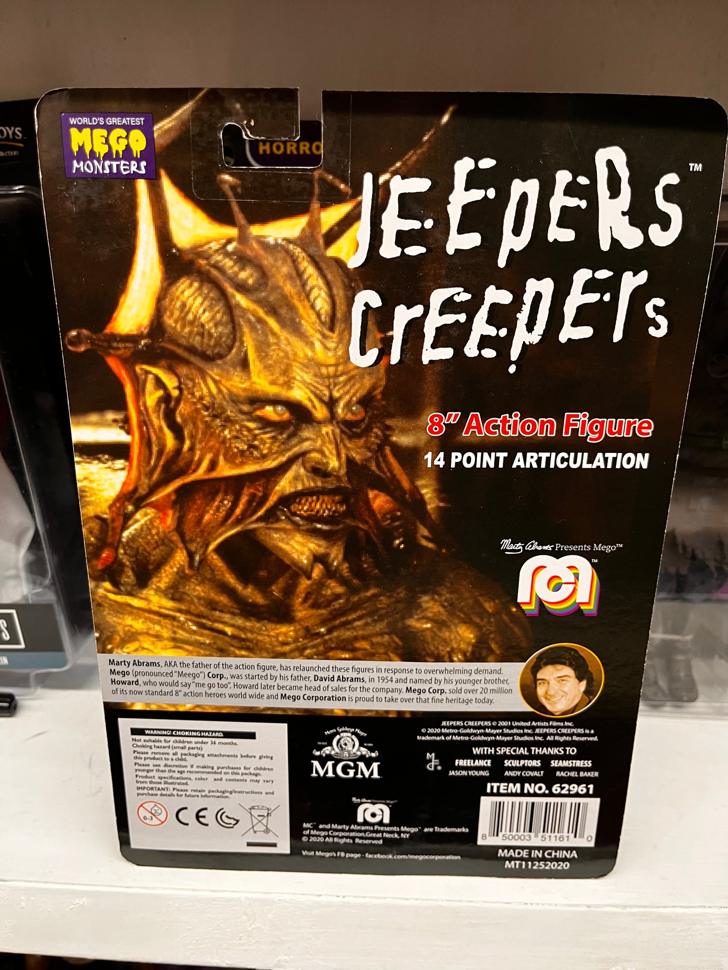 Mego Monsters Jeepers Creepers The Creeper 8 inch Action Figure Sealed