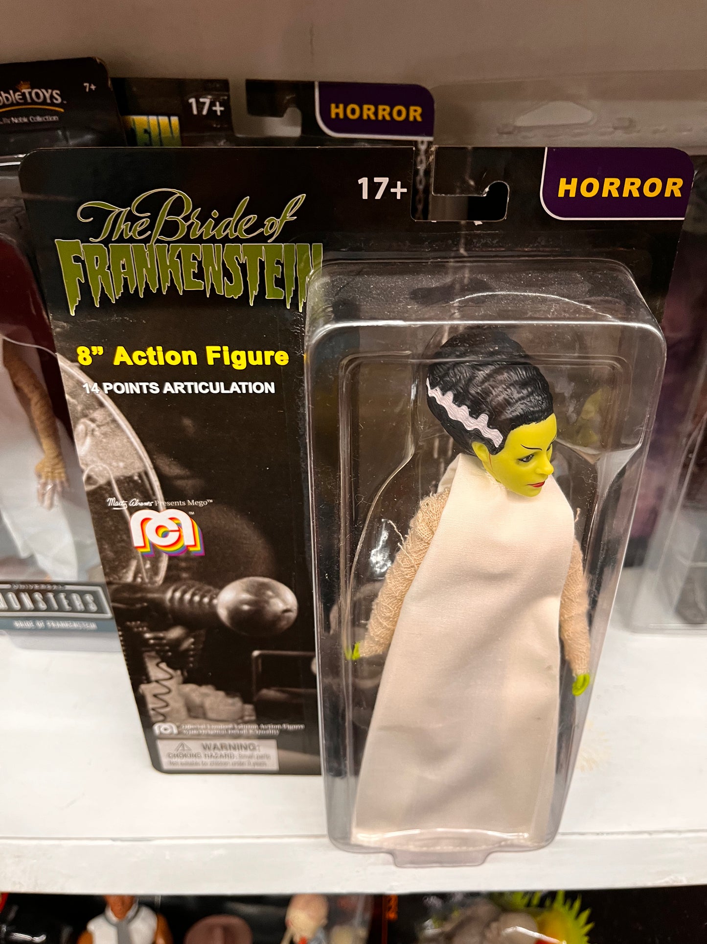 MEGO Horror Series Universal Monsters Bride of Frankenstein 8" Action Figure