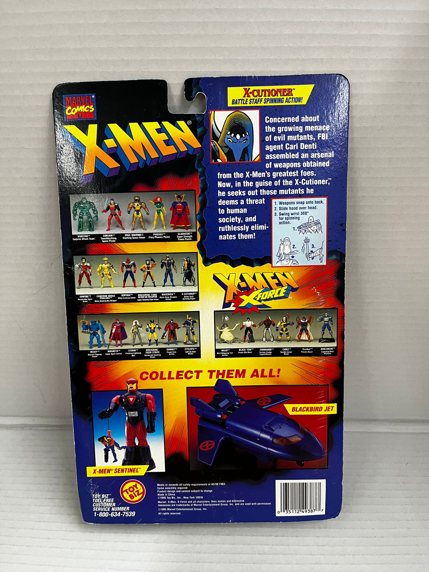 1995 Toy Biz Marvel Comics X-Men Action Figure Sealed New X-Cutioner