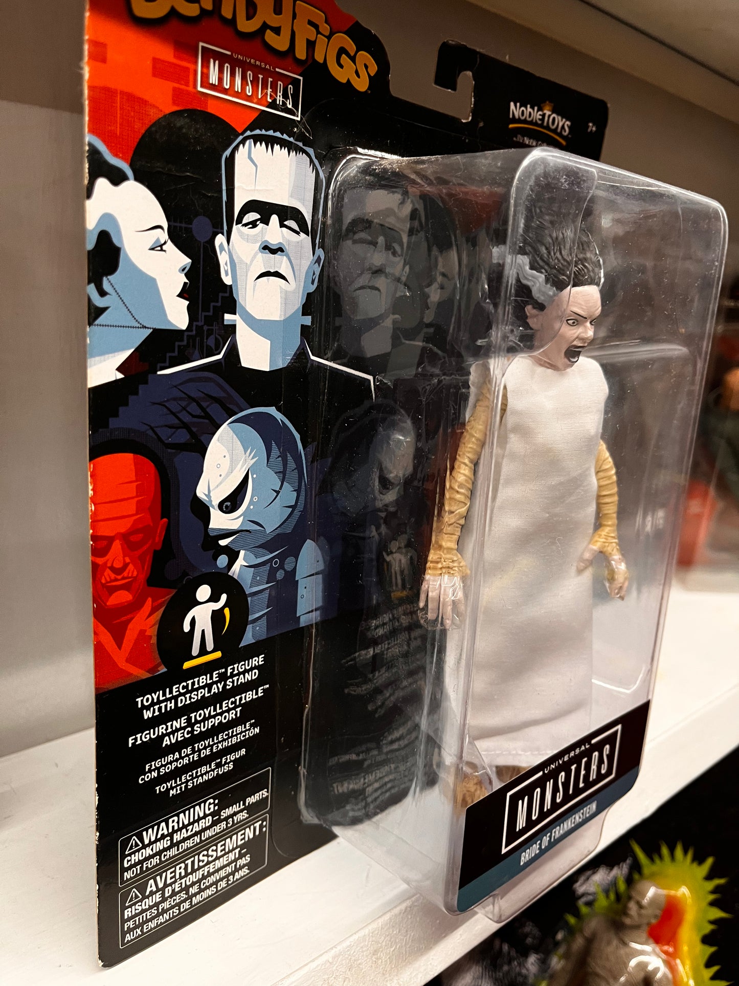 Universal Monsters Bendyfigs - BRIDE OF FRANKENSTIEN - 7.25" Tall - Noble Toys