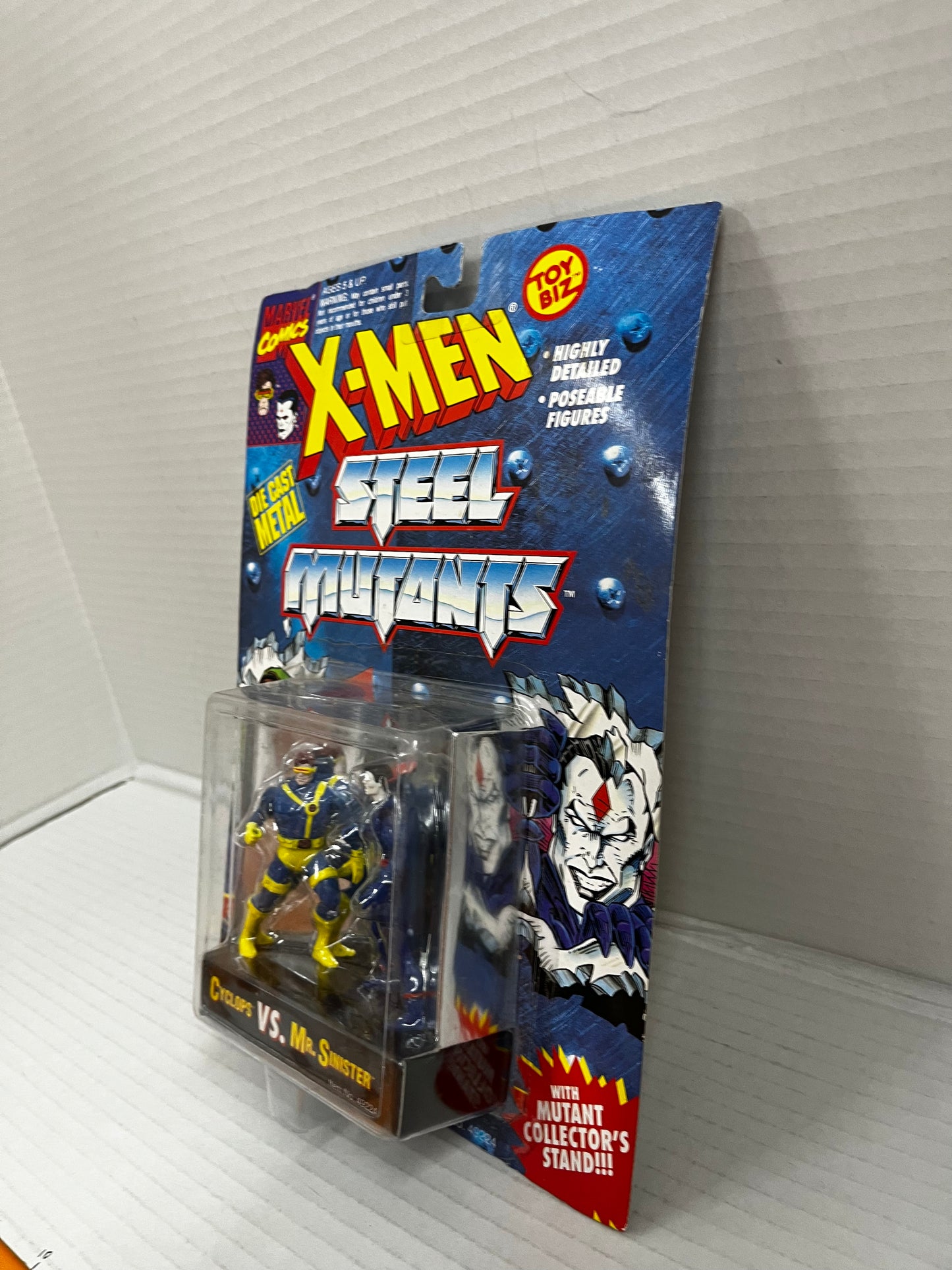 X-Men Steel Mutants Cyclops Vs. Mr. Sinister Toy Biz Poseable Action Figures New
