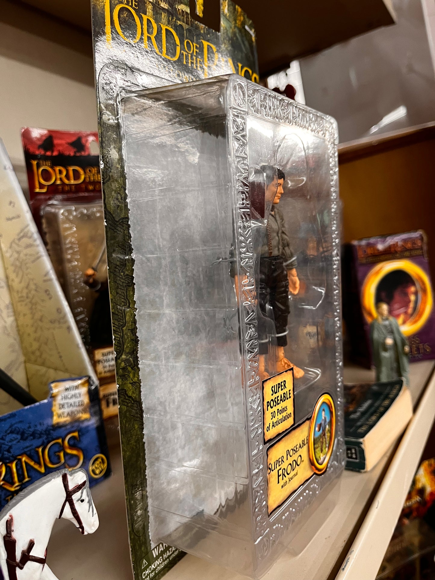 LOTR LORD OF THE RINGS SUPER POSEABLE FRODO ACTION FIGURE TOYBIZ FELLOWSHIP