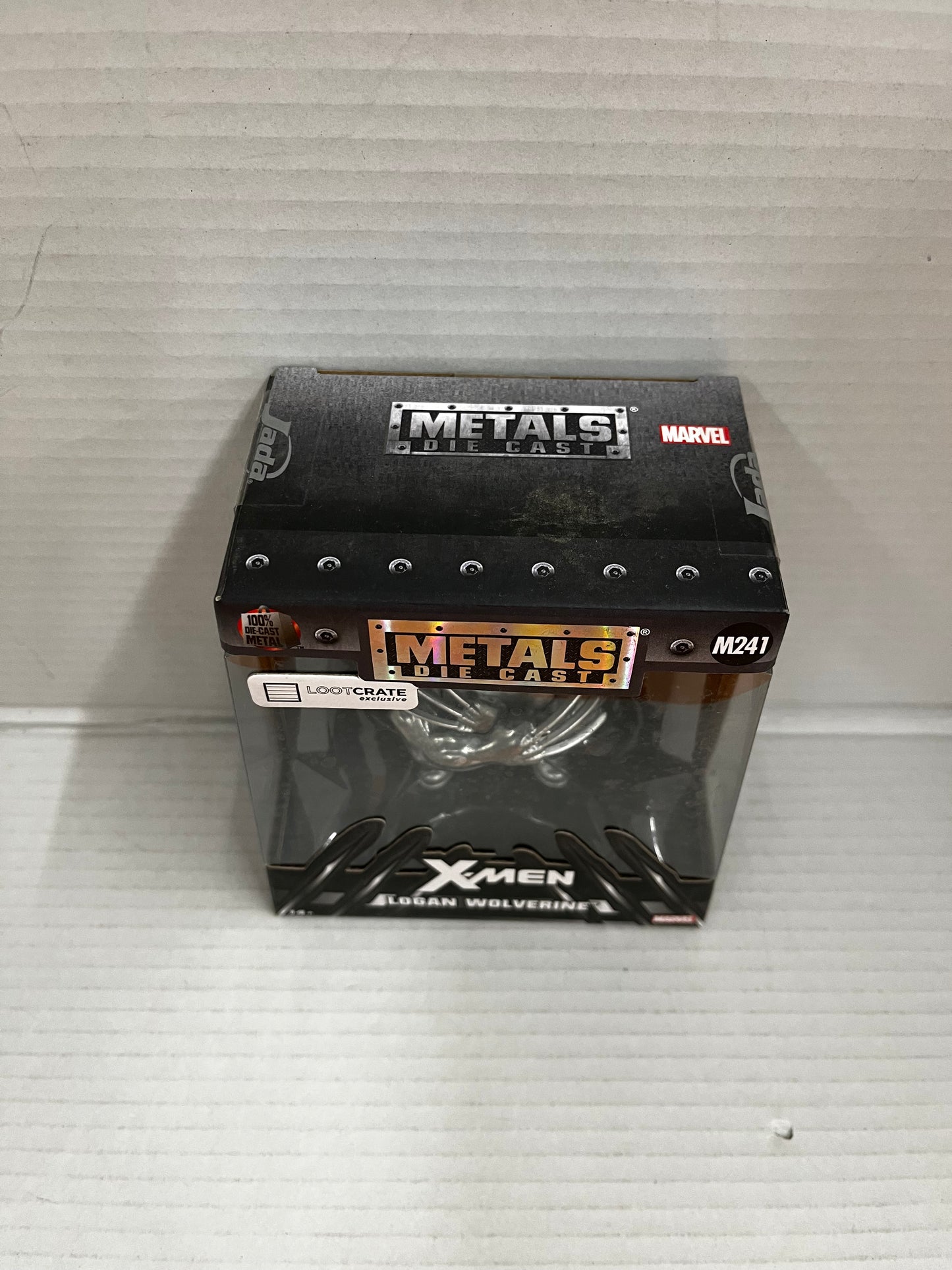 Jada Toys Metals Die Cast Marvel M241 Logan Wolverine Lootcrate 4" Figure Sealed