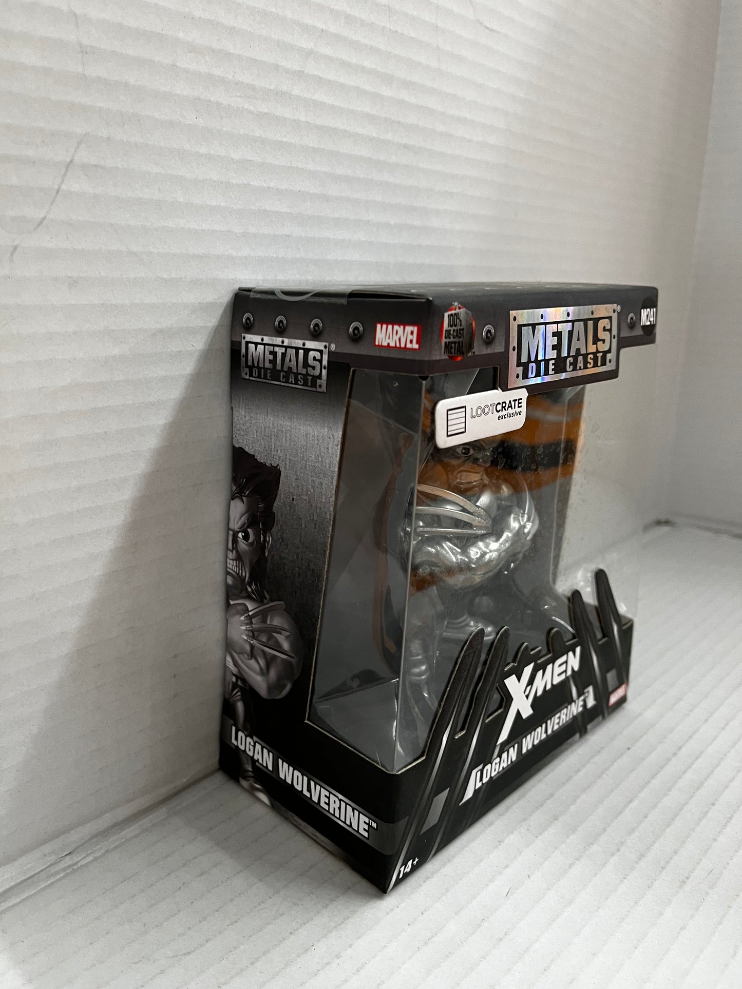 Jada Toys Metals Die Cast Marvel M241 Logan Wolverine Lootcrate 4" Figure Sealed